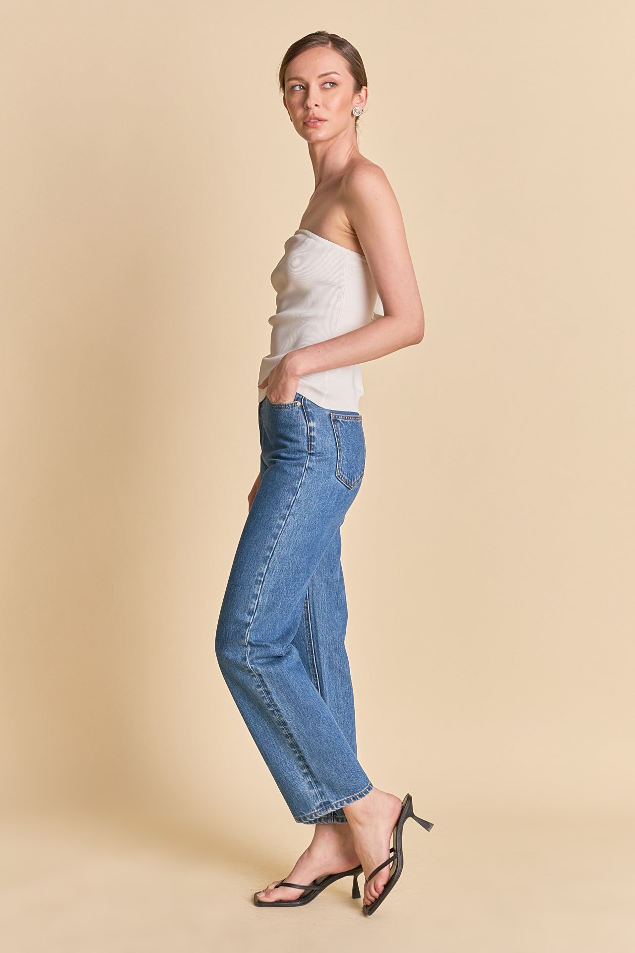 ENDLESS ROSE - Strapless Knit Top - TOPS available at Objectrare