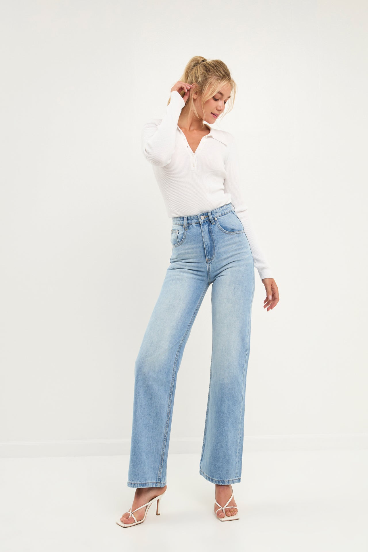 Collared Button Down Body Suit