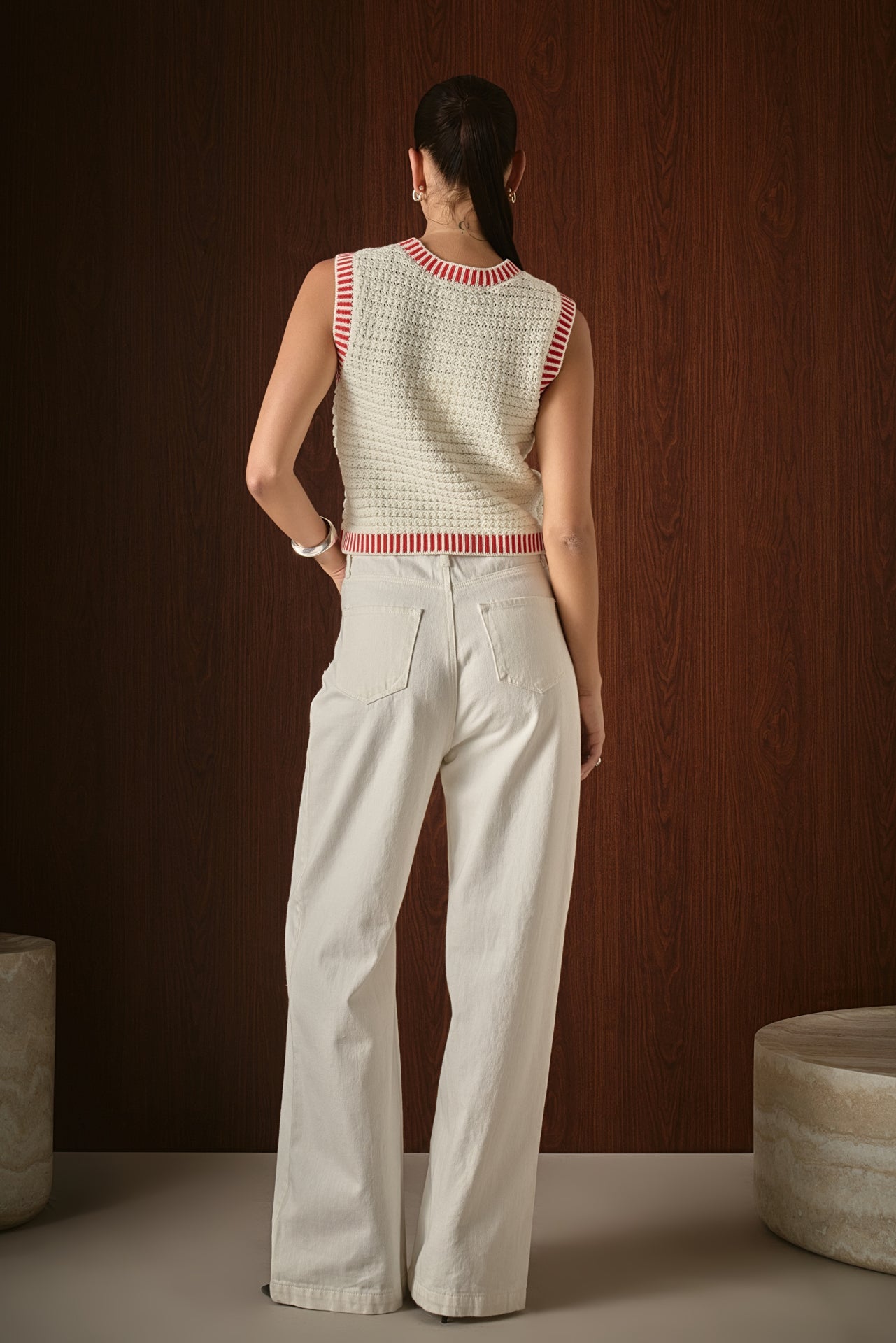 ENDLESS ROSE - Knit Bordered Top - SWEATERS & KNITS available at Objectrare