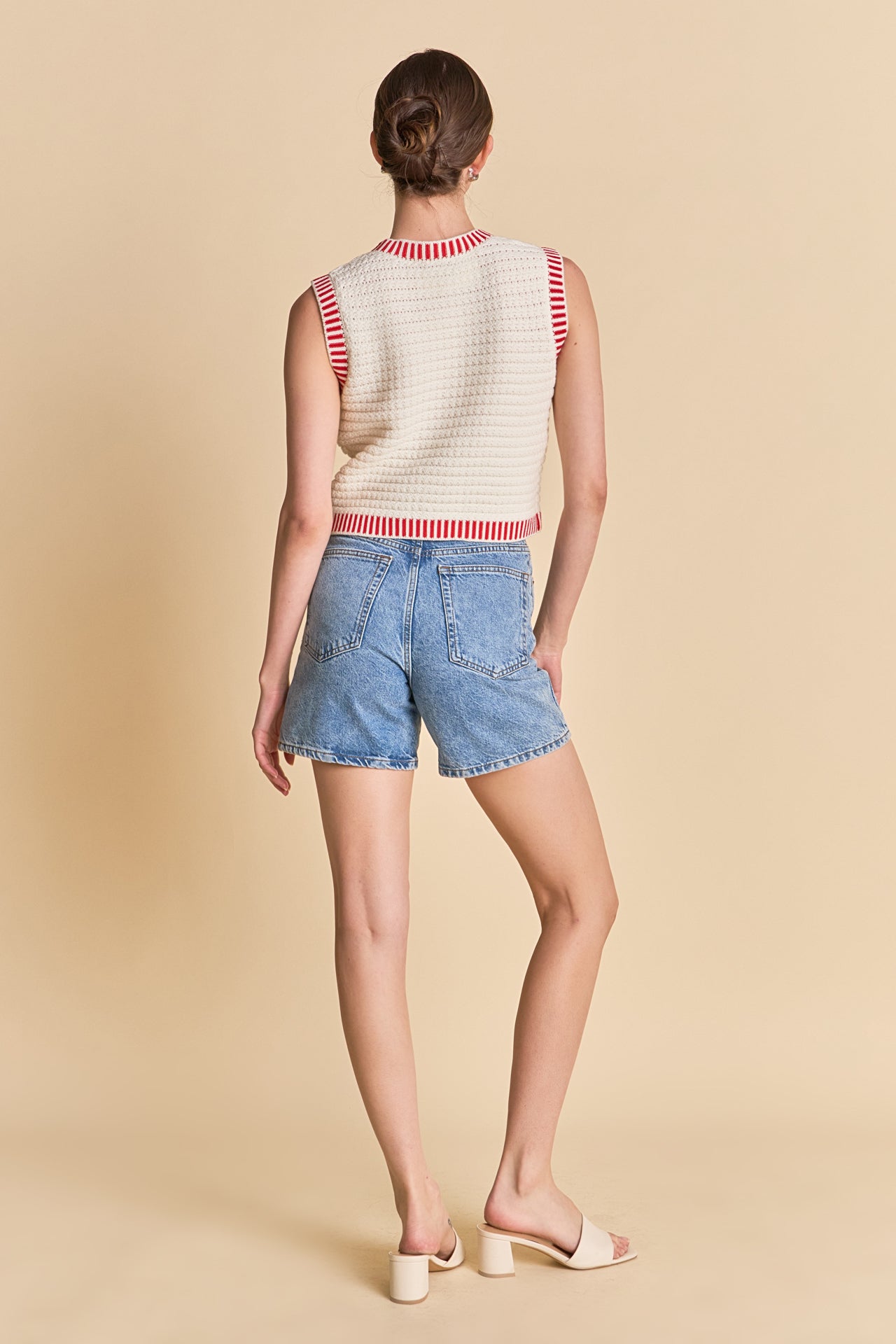 ENDLESS ROSE - Knit Bordered Top - SWEATERS & KNITS available at Objectrare