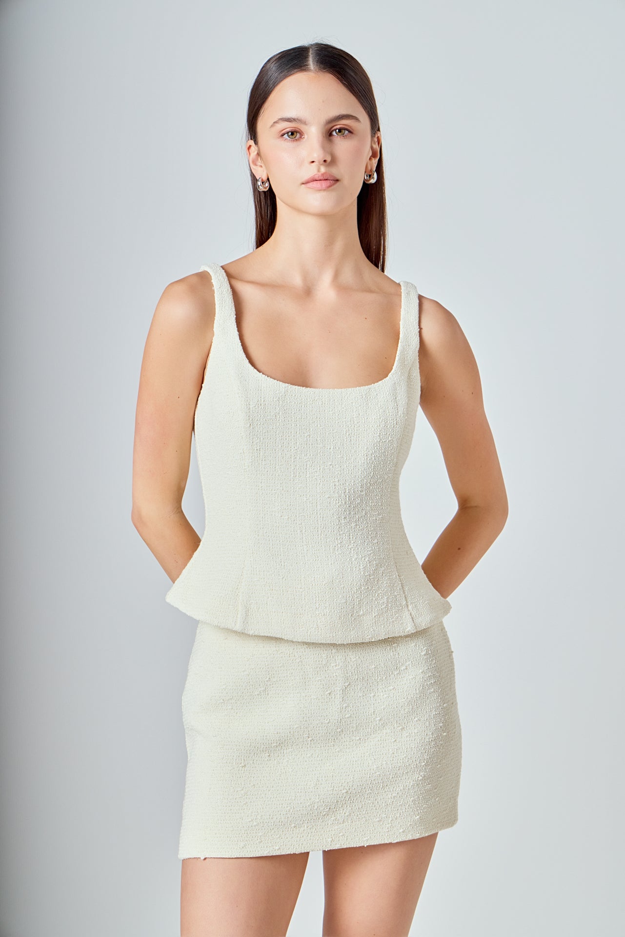 ENDLESS ROSE - Tweed Tank Top - TOPS available at Objectrare