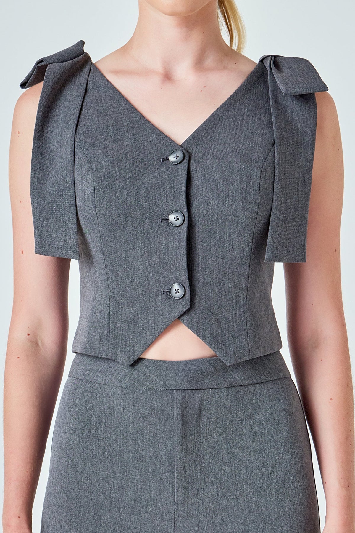 ENDLESS ROSE - Bow Tie Strap Vest - TOPS available at Objectrare