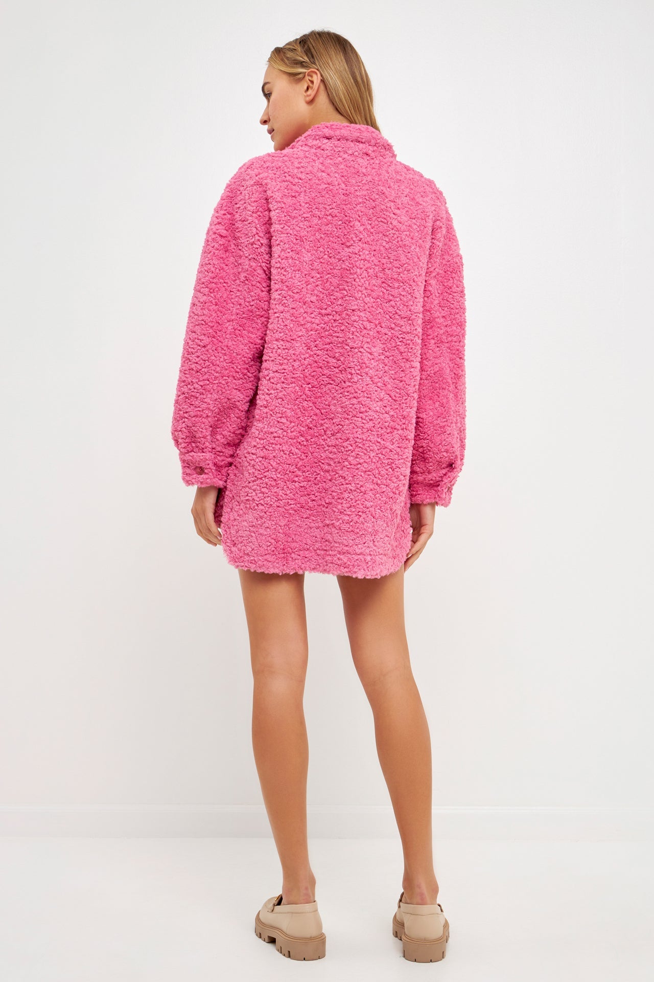 ENGLISH FACTORY - Oversized Sherpa Jacket - JACKETS available at Objectrare