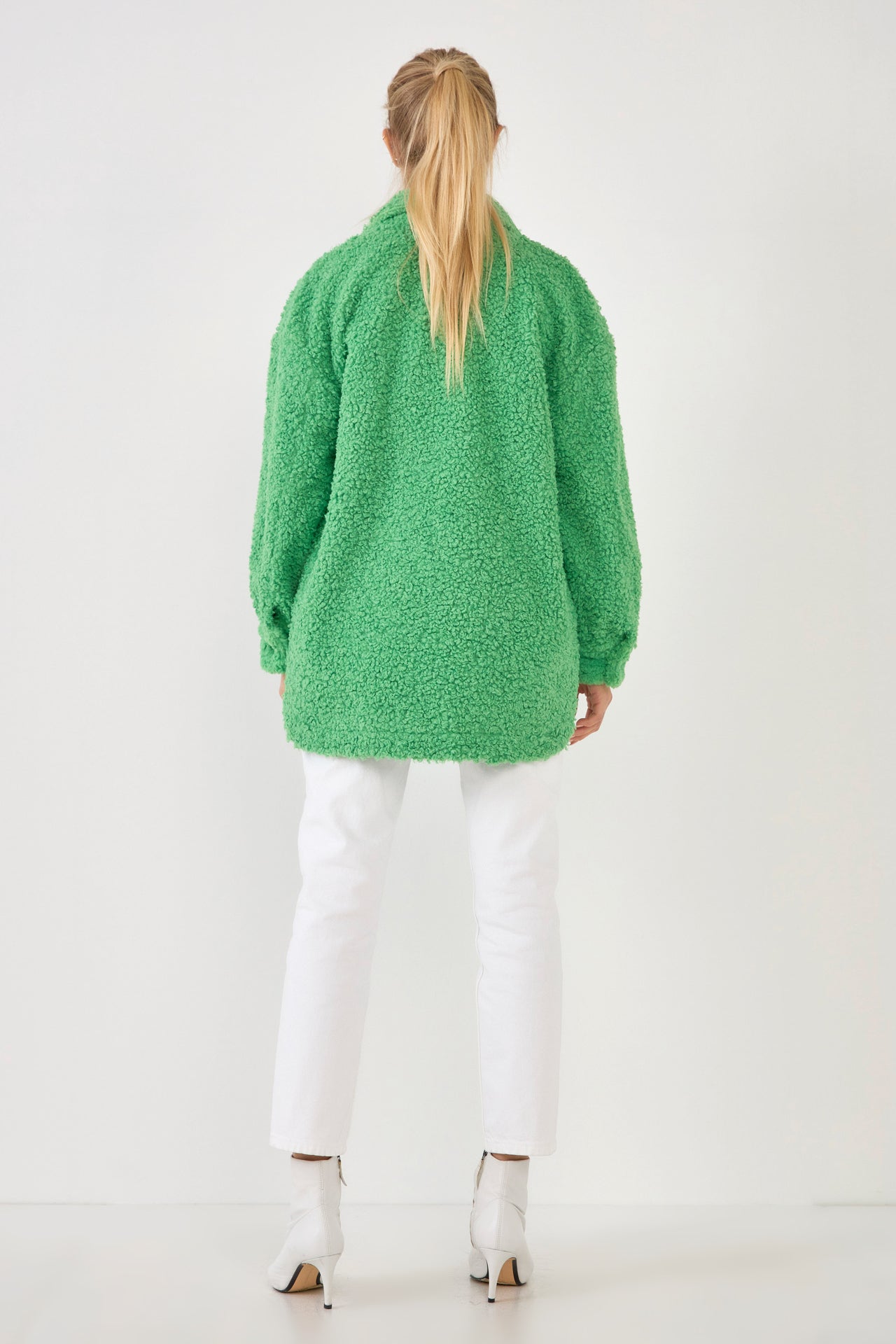 ENGLISH FACTORY - Oversized Sherpa Jacket - JACKETS available at Objectrare