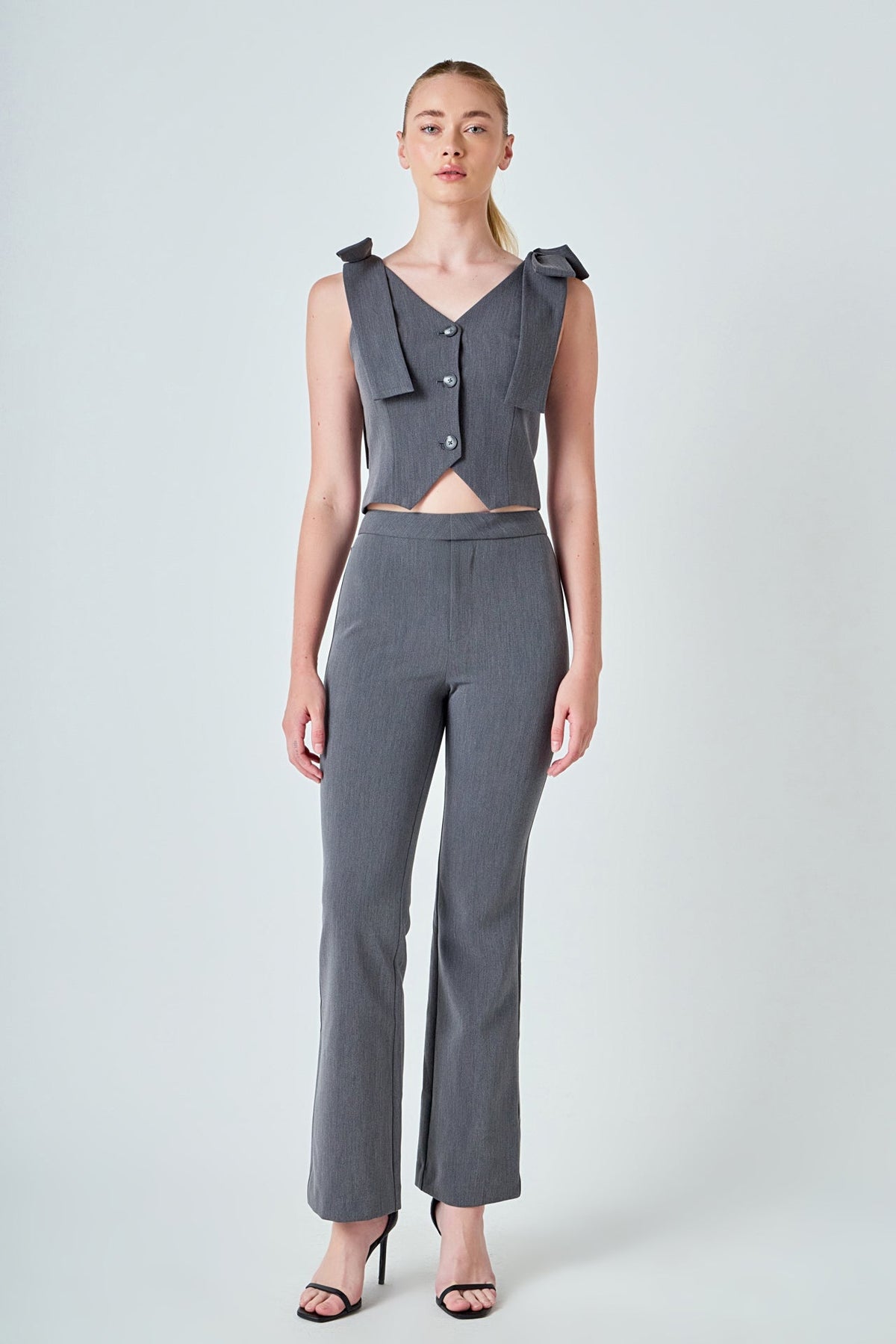 ENDLESS ROSE - Mid Rise Fitted Trousers - PANTS available at Objectrare