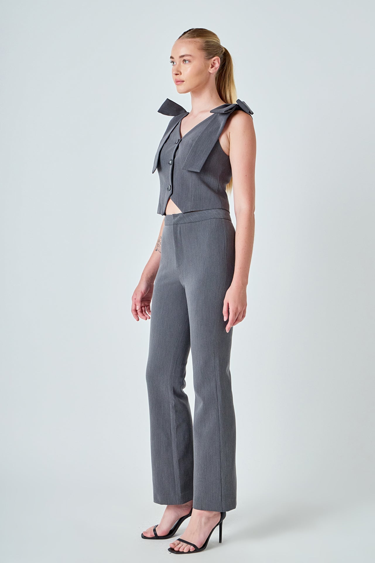 ENDLESS ROSE - Mid Rise Fitted Trousers - PANTS available at Objectrare