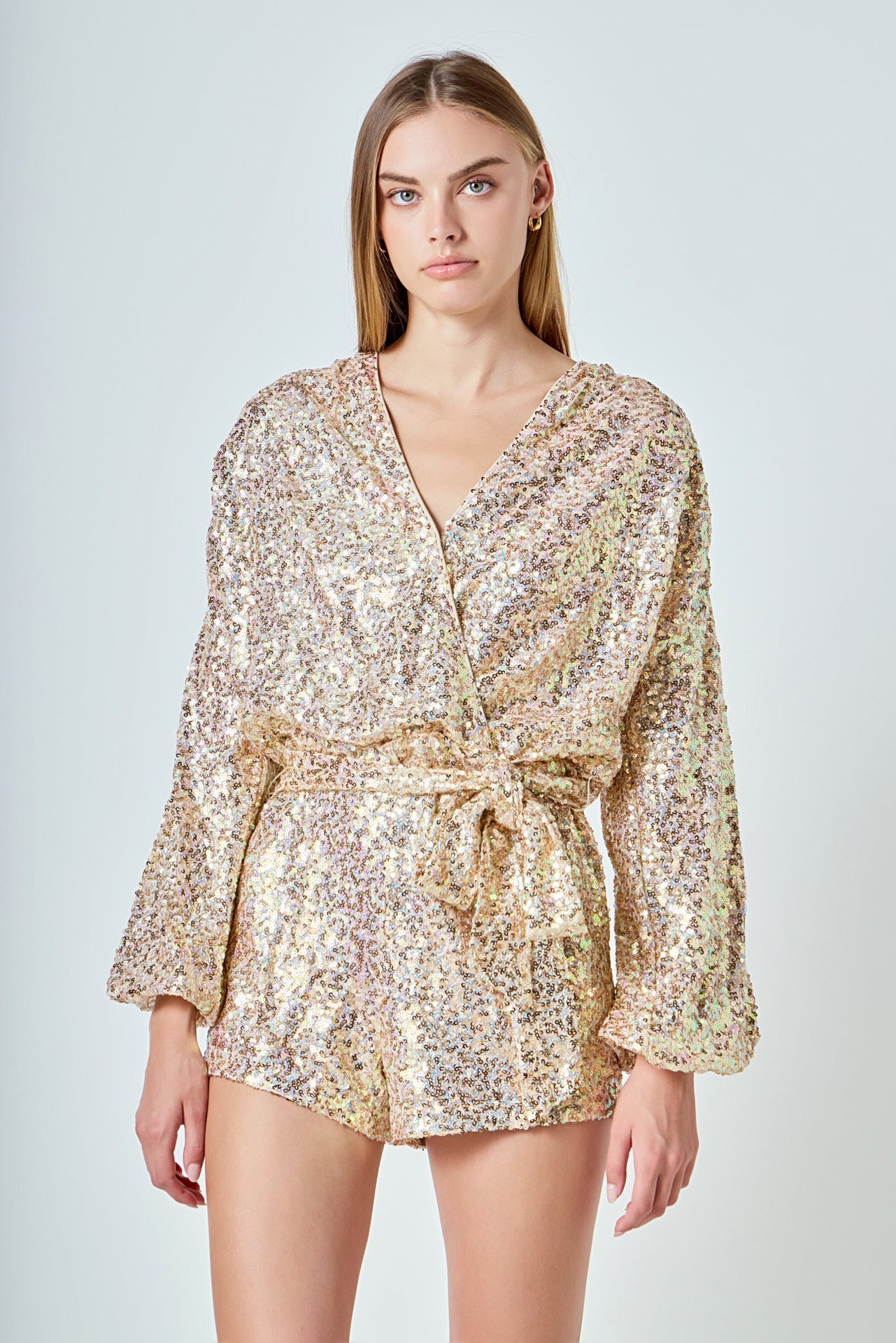 ENDLESS ROSE - Sequin Romper - ROMPERS available at Objectrare