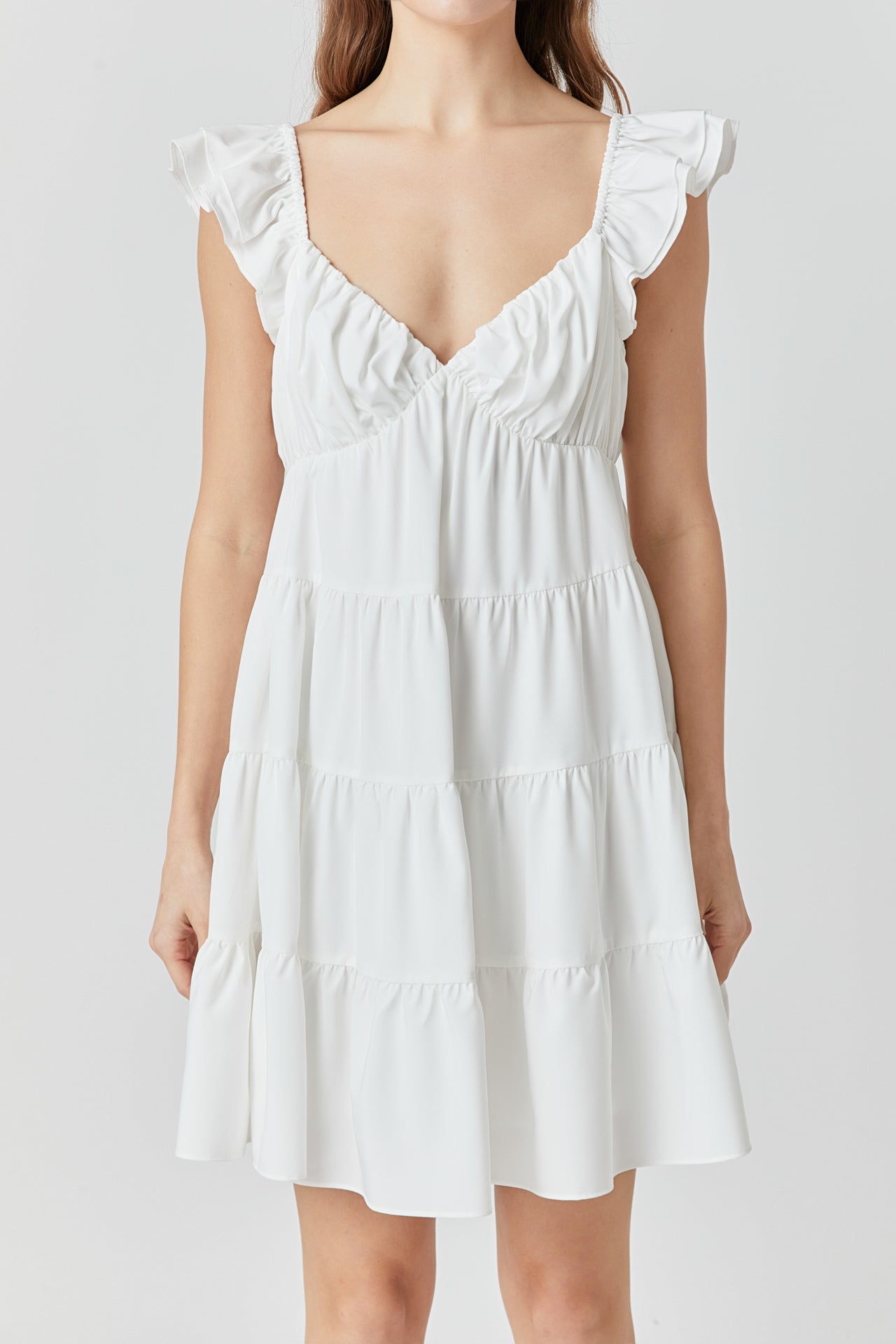 ENDLESS ROSE - Tiered Mini Dress - DRESSES available at Objectrare