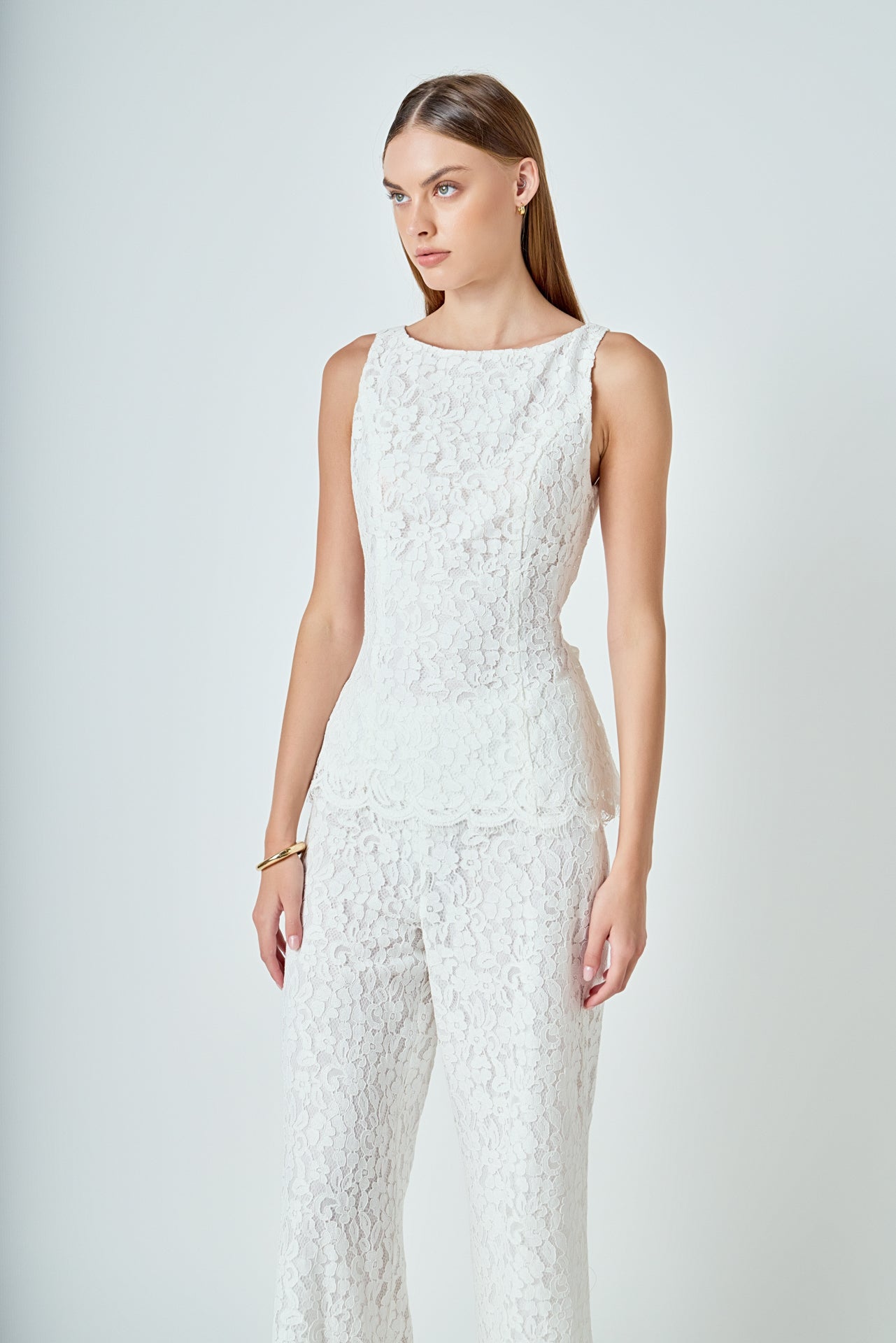 Lace Wide Leg Pants