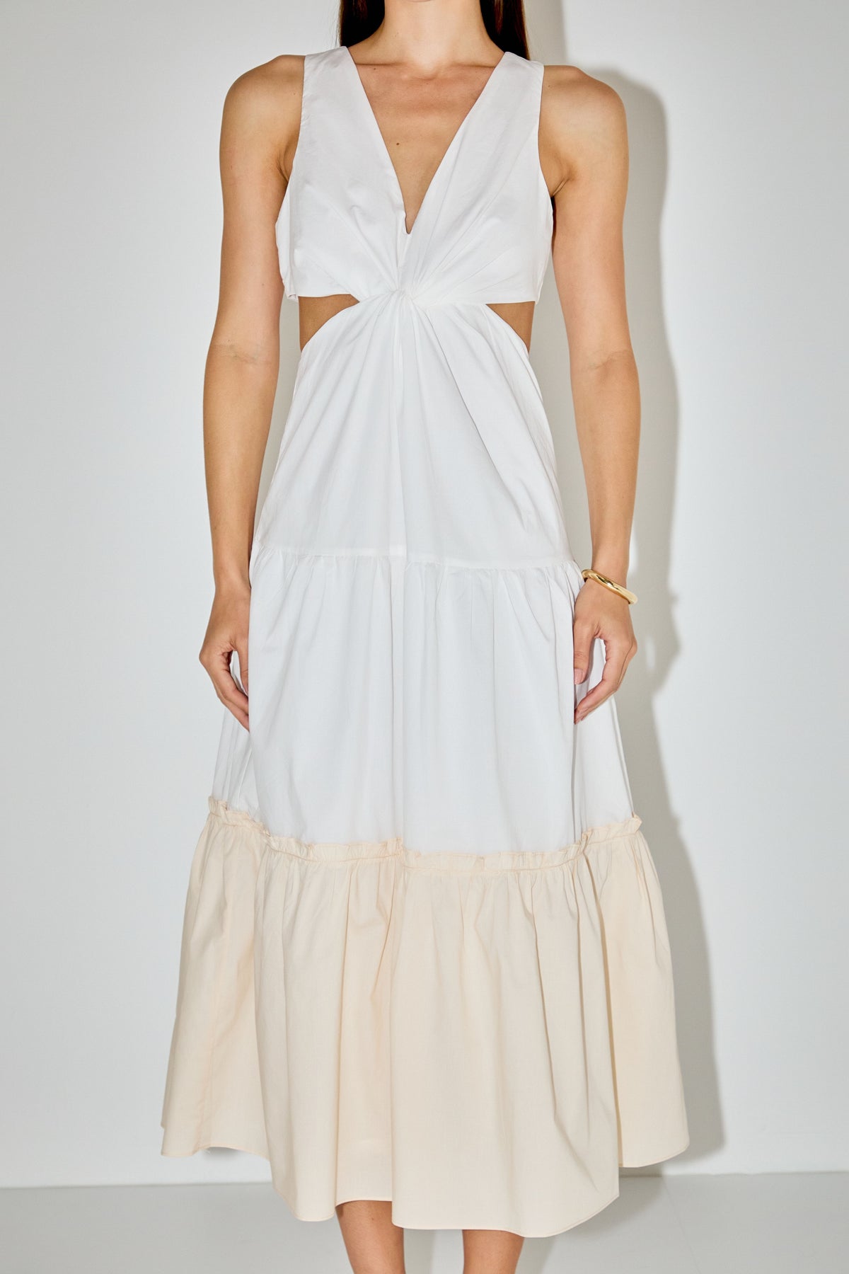 LA'VEN - Twist Cut Out Color Block Maxi - DRESSES available at Objectrare