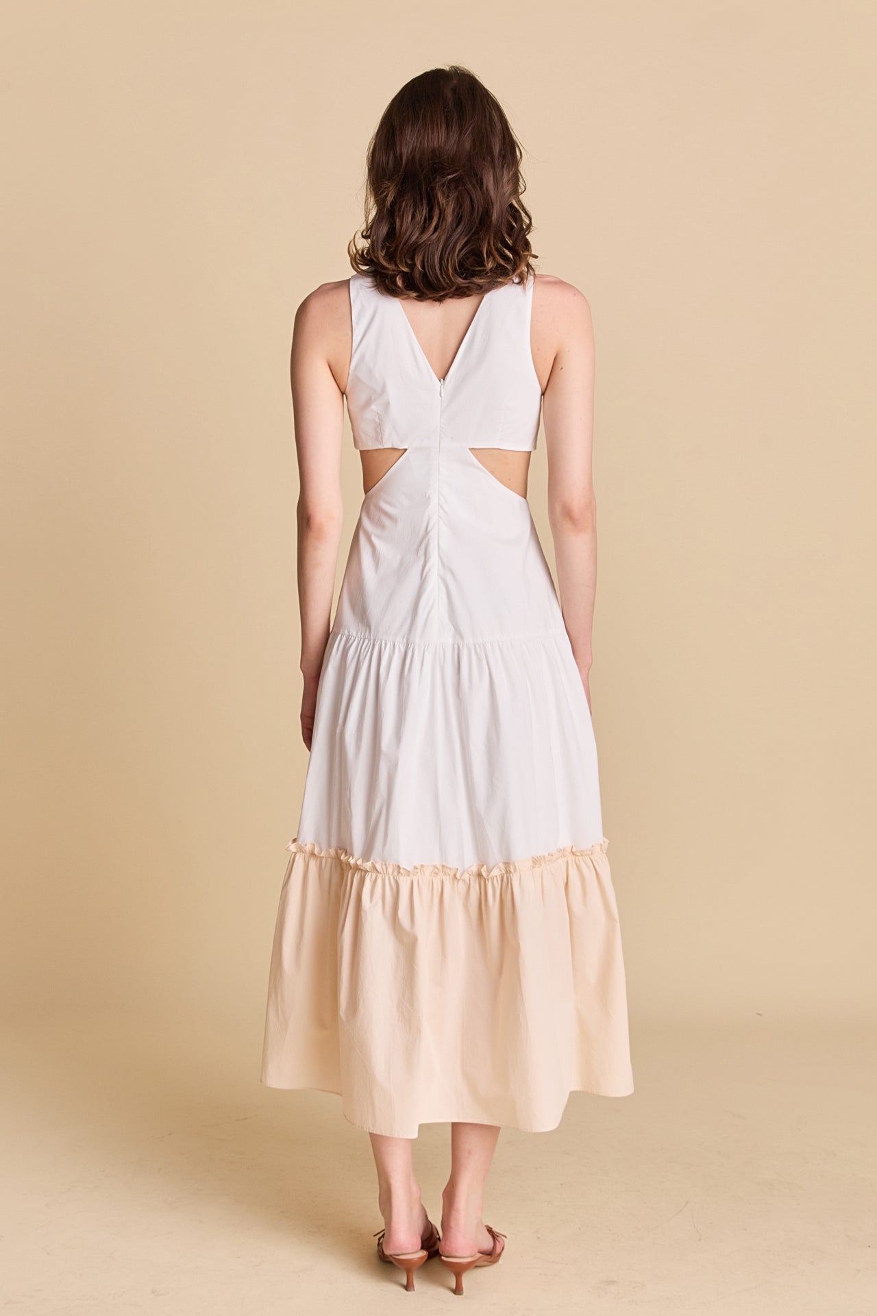 LA'VEN - Twist Cut Out Color Block Maxi - DRESSES available at Objectrare