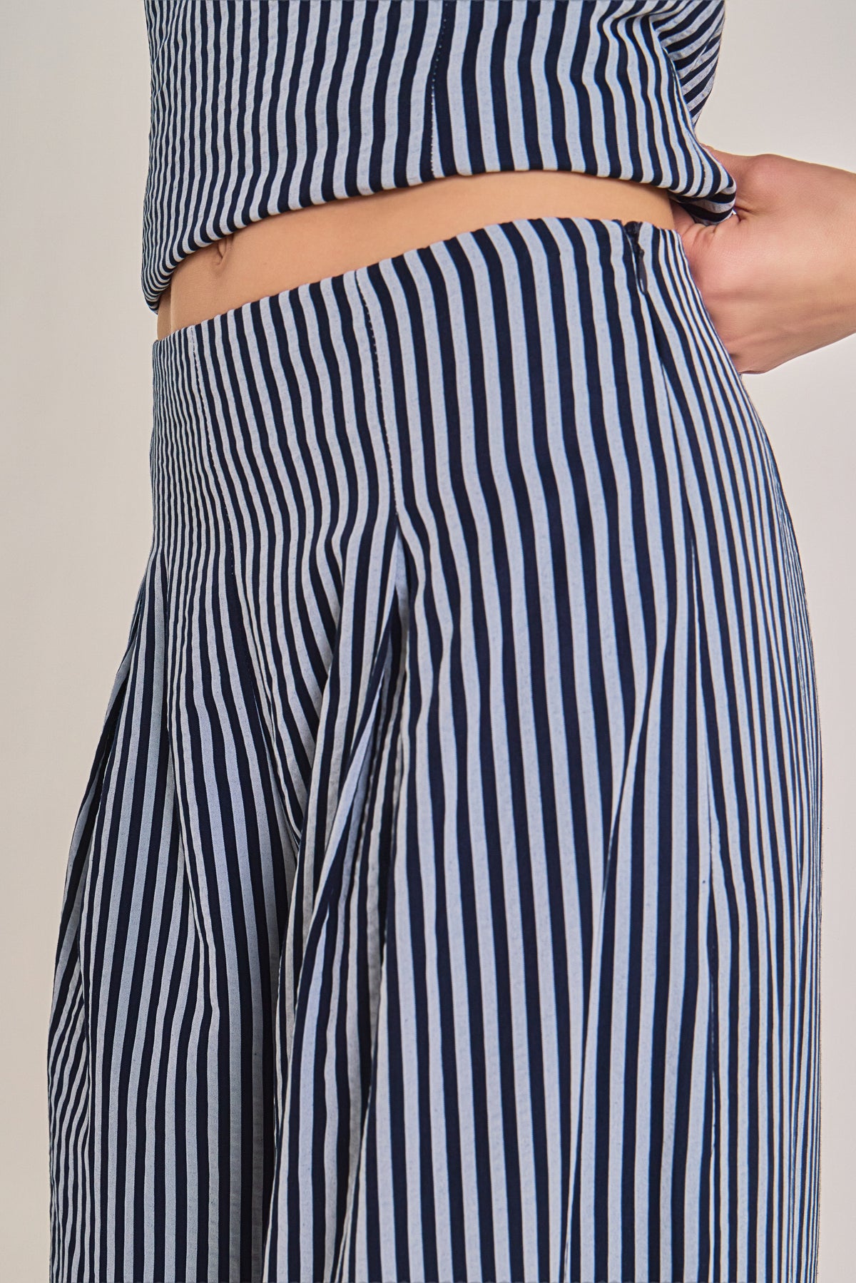 ENGLISH FACTORY - Striped Wide Leg Pant - PANTS available at Objectrare