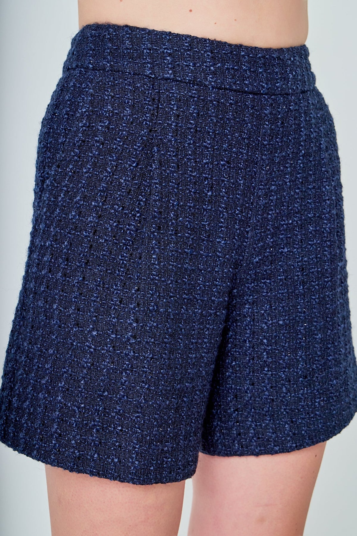 ENDLESS ROSE - Tweed Relaxed Long Shorts - BOTTOMS available at Objectrare