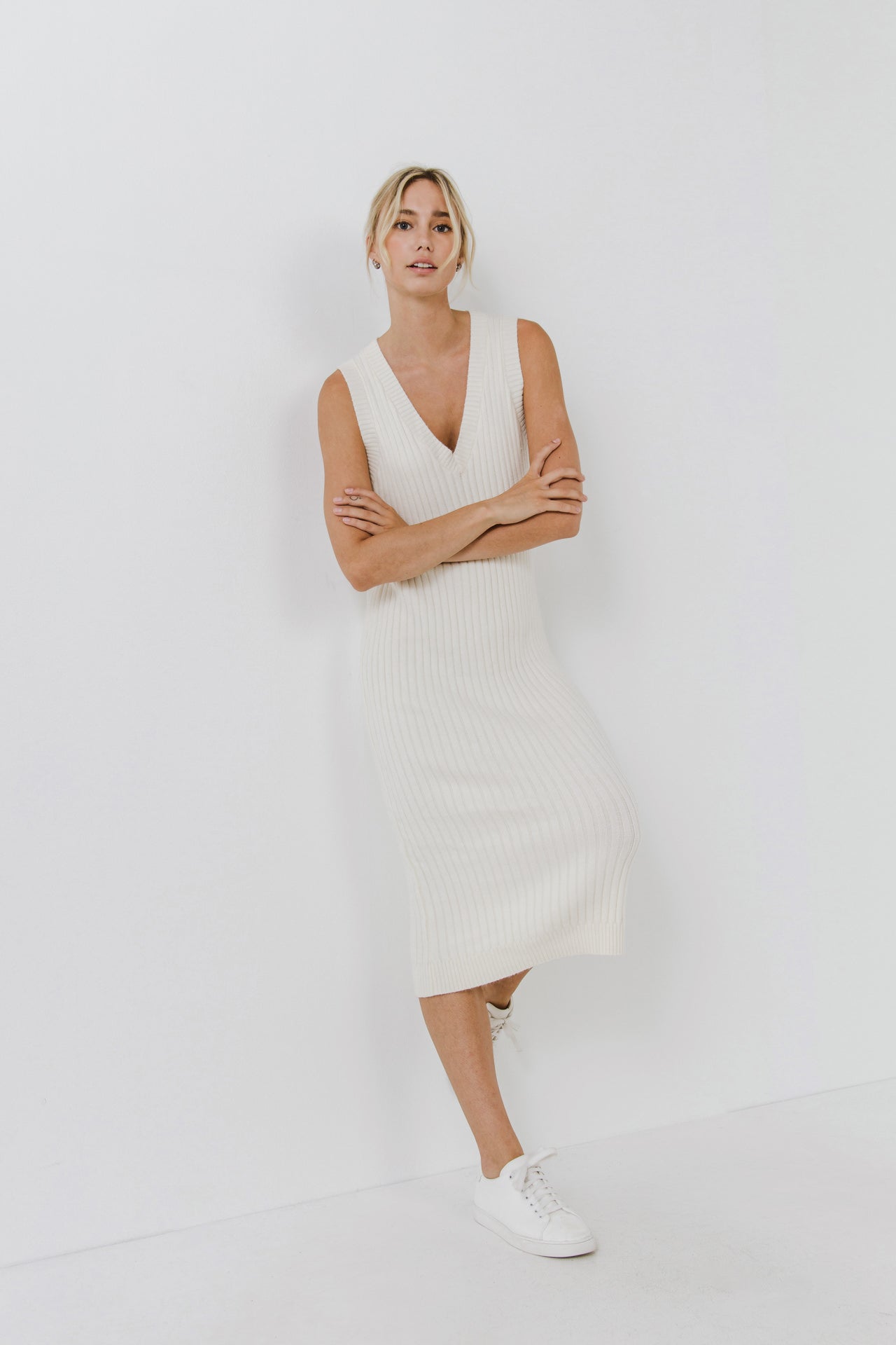 Sleeveless Knit Midi Dress Sleeveless Knit Midi Dress