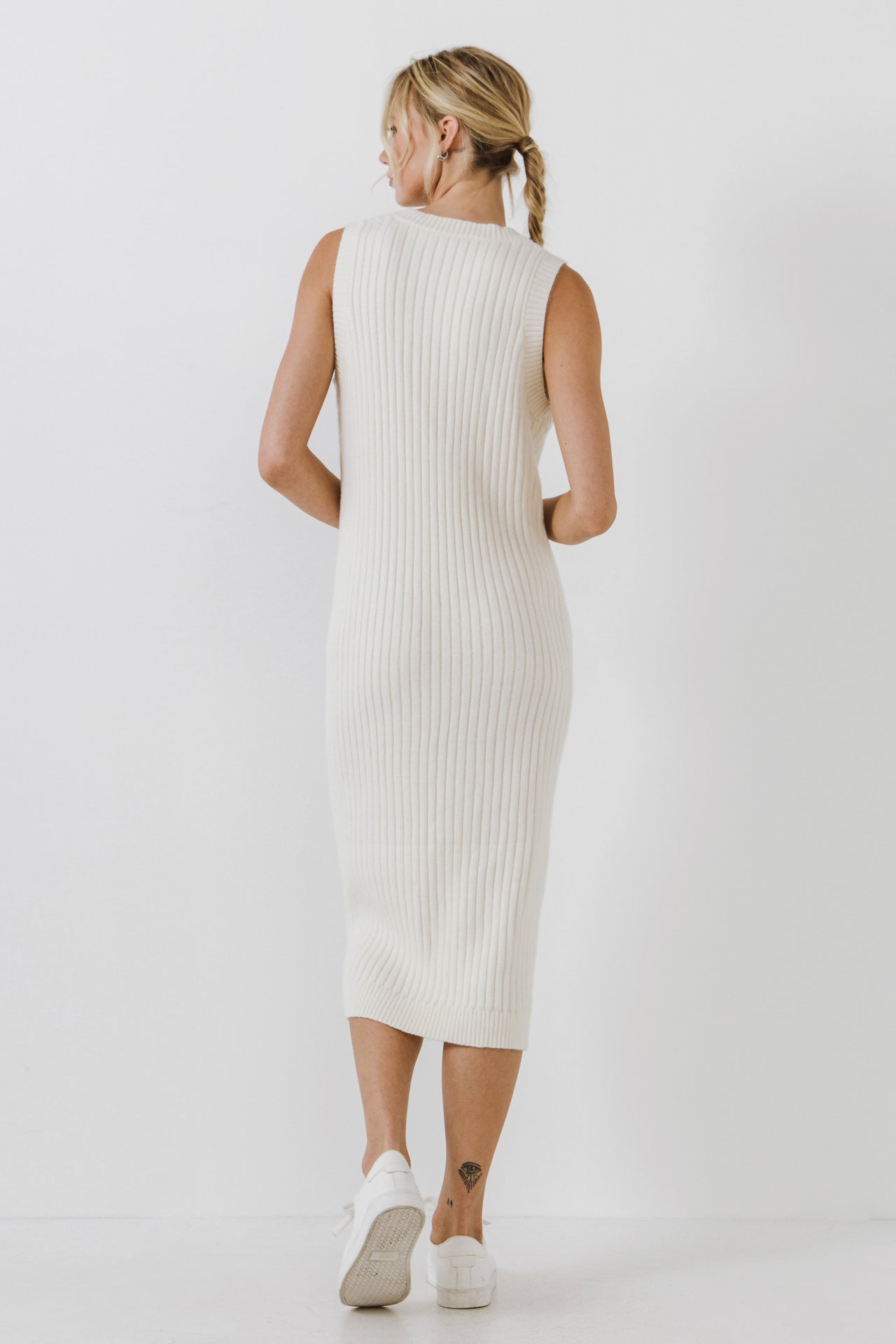 Sleeveless Knit Midi Dress
