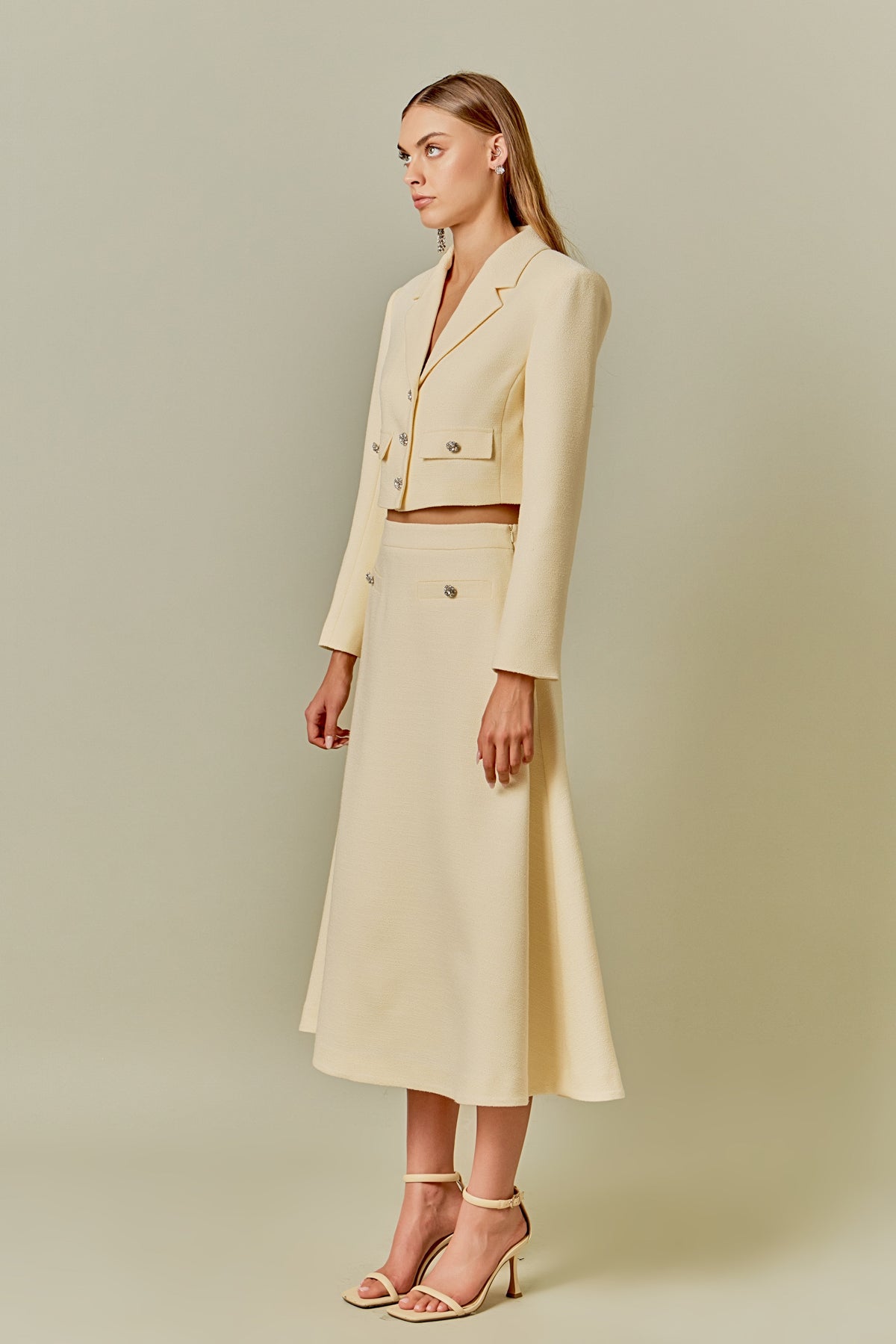 A Line Tweed Skirt