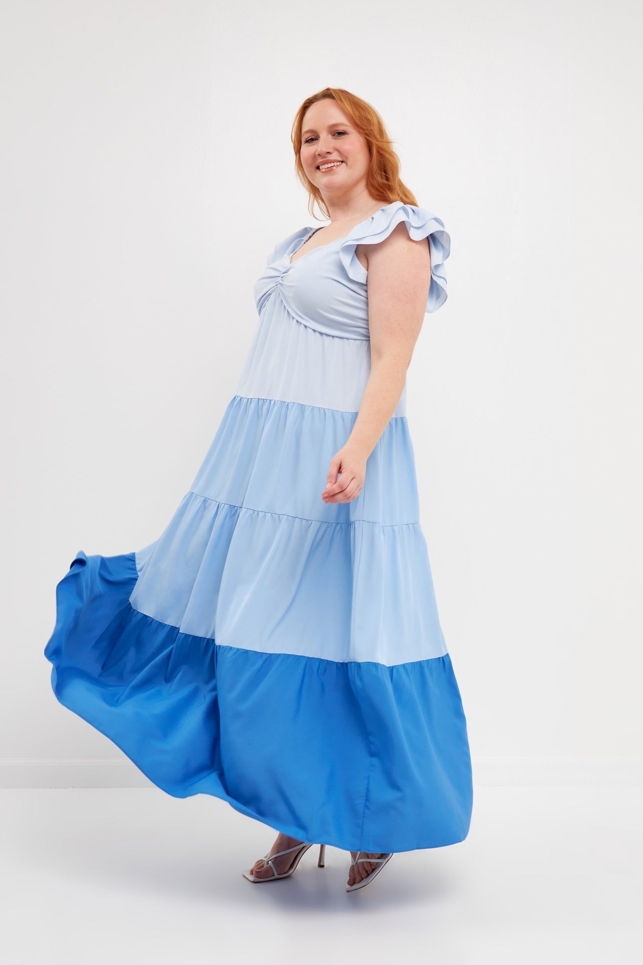 ENGLISH FACTORY - Sweet Heart Color Block Maxi Dress - DRESSES available at Objectrare