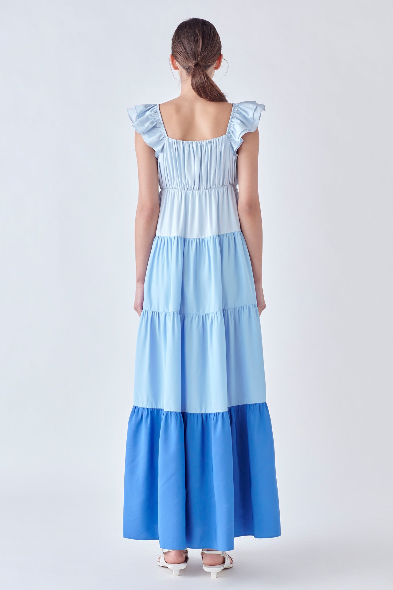 ENGLISH FACTORY - Sweet Heart Color Block Maxi Dress - DRESSES available at Objectrare
