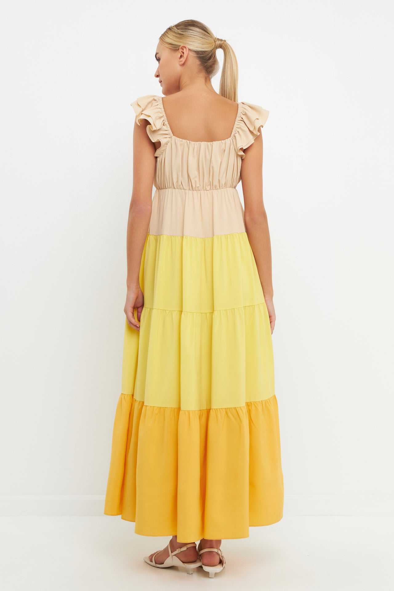 ENGLISH FACTORY - Sweet Heart Color Block Maxi Dress - DRESSES available at Objectrare
