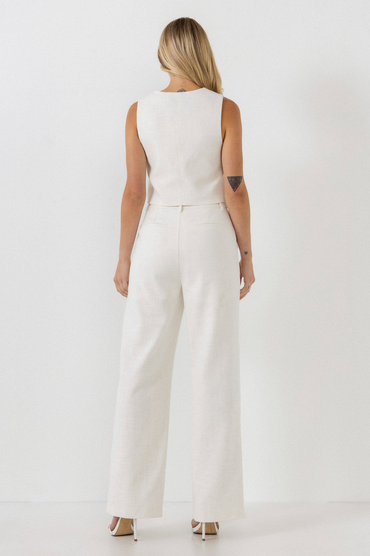 ENDLESS ROSE - Wide Leg Linen Pants - PANTS available at Objectrare