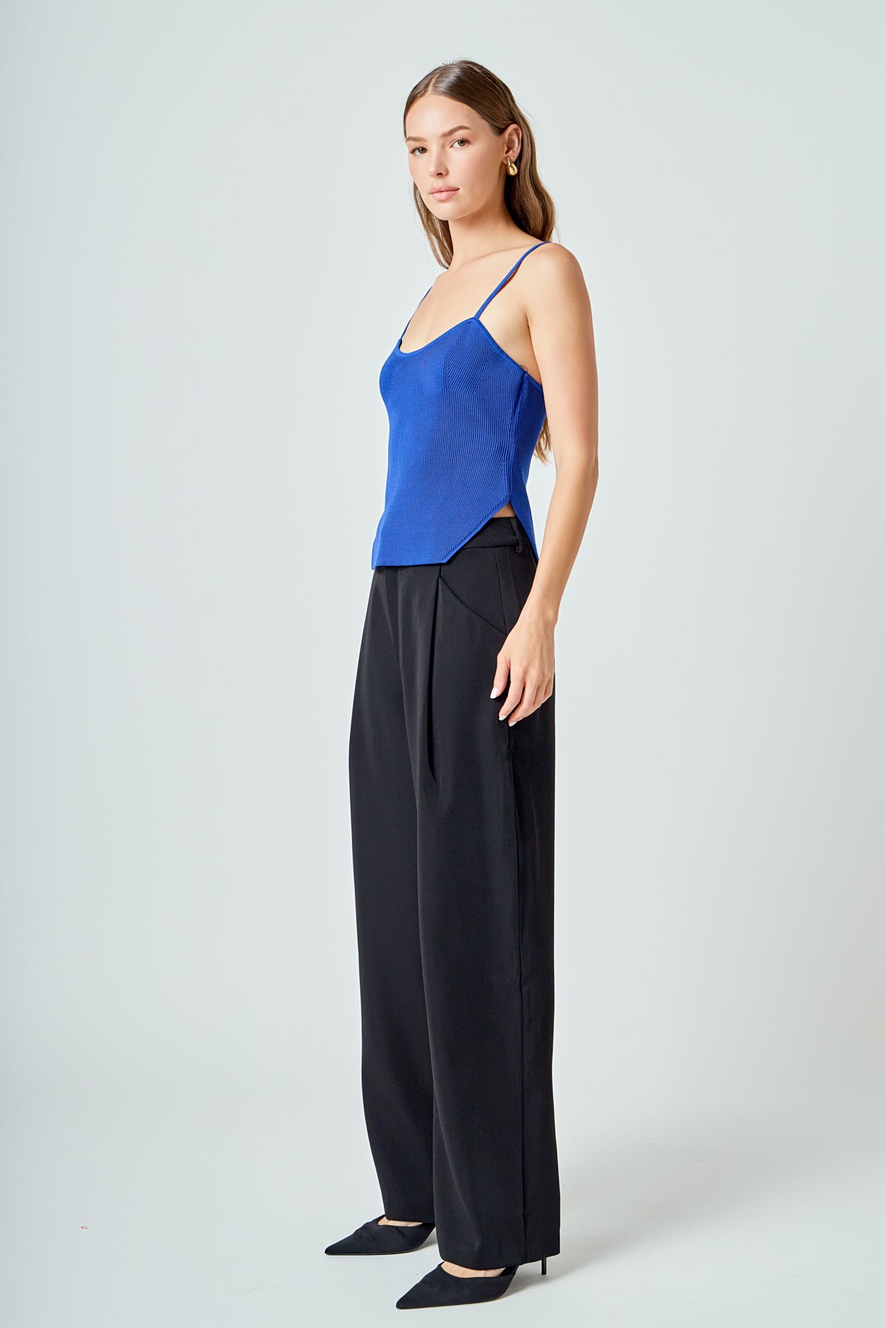 ENDLESS ROSE - Elevated Corset Knit Cami - CAMI TOPS & TANK available at Objectrare