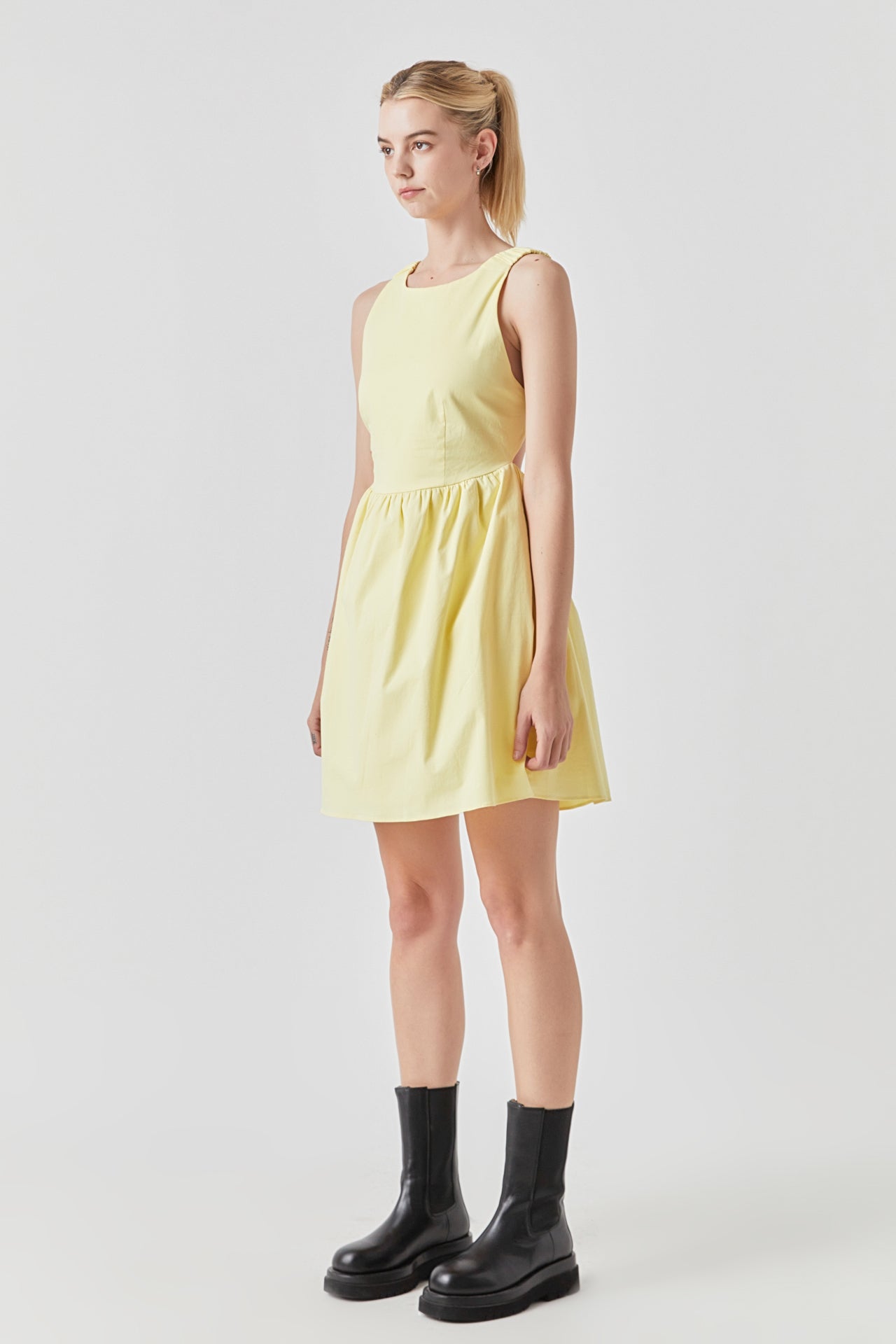 GREY LAB - Open Elastic Back Mini - DRESSES available at Objectrare