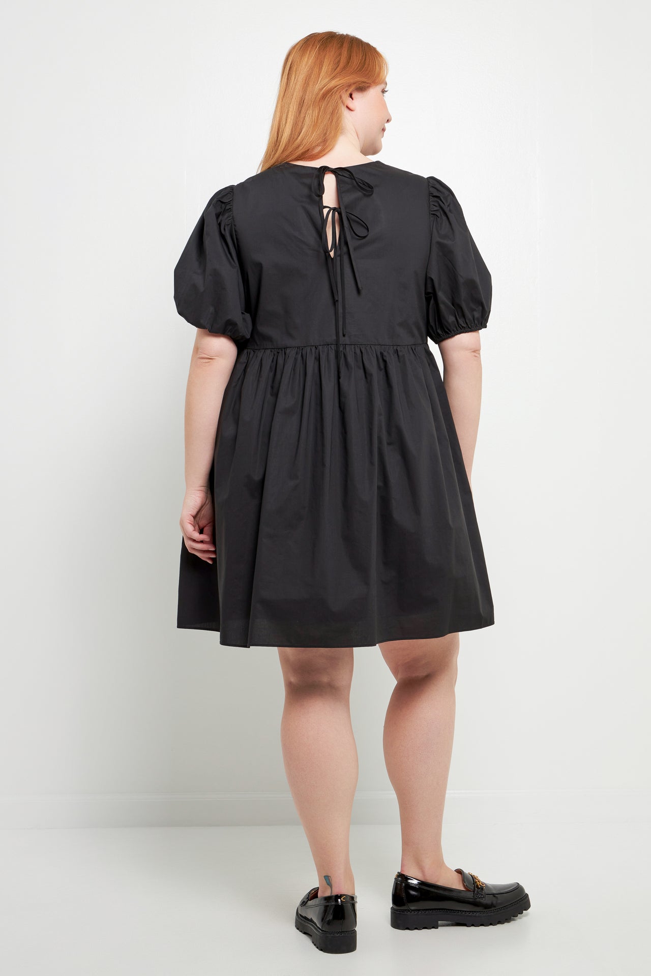 ENGLISH FACTORY - Asymmetrical Baby Doll Mini With Back Spaghetti Ties - DRESSES available at Objectrare
