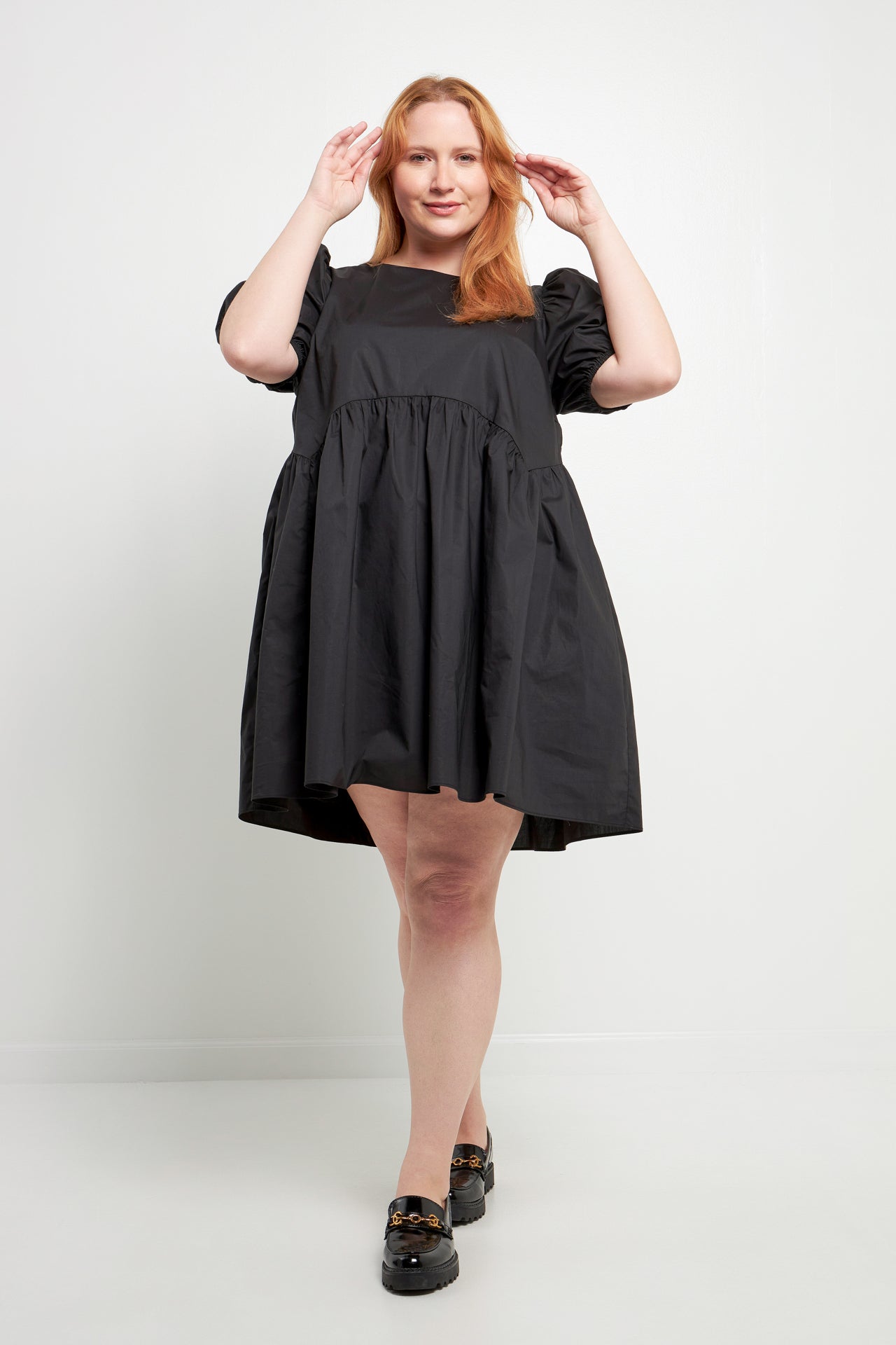 ENGLISH FACTORY - Asymmetrical Baby Doll Mini With Back Spaghetti Ties - DRESSES available at Objectrare