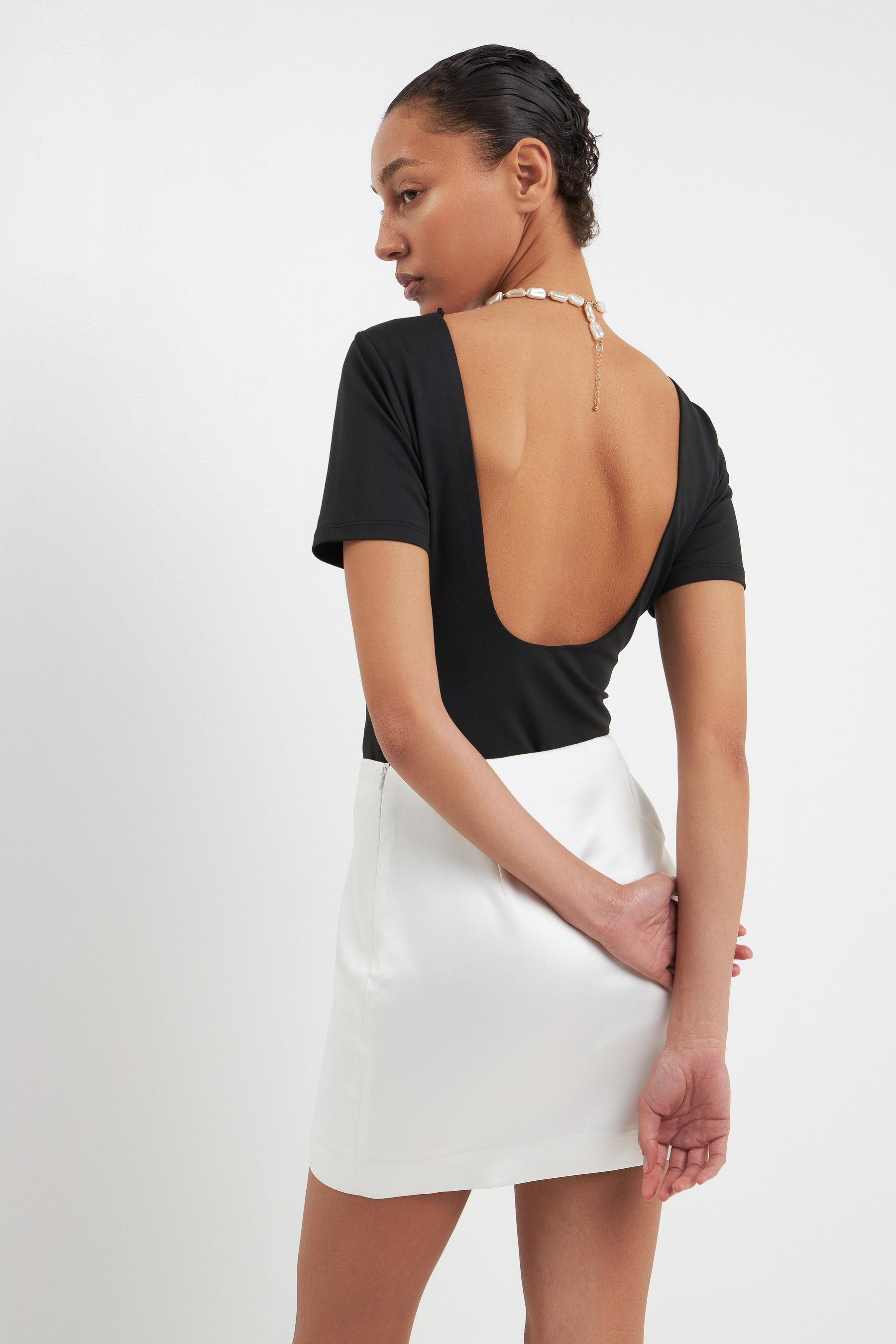GREY LAB - Scoop Back Bodysuit - BODYSUIT available at Objectrare