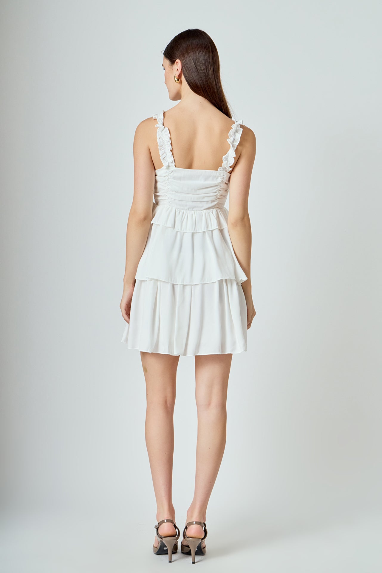 ENDLESS ROSE - Corset Ruched Tiered Mini - DRESSES available at Objectrare
