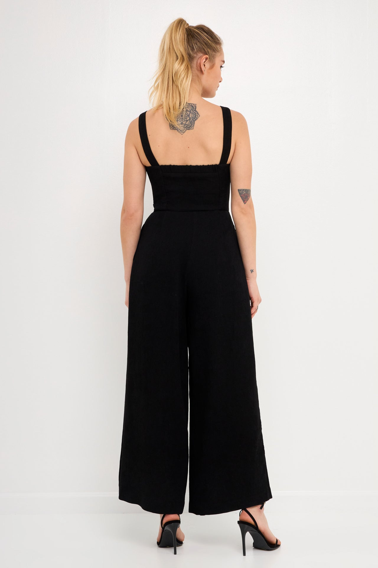 ENDLESS ROSE - Soft Touch Plisse Twist Jumpsuit - JUMPSUITS available at Objectrare