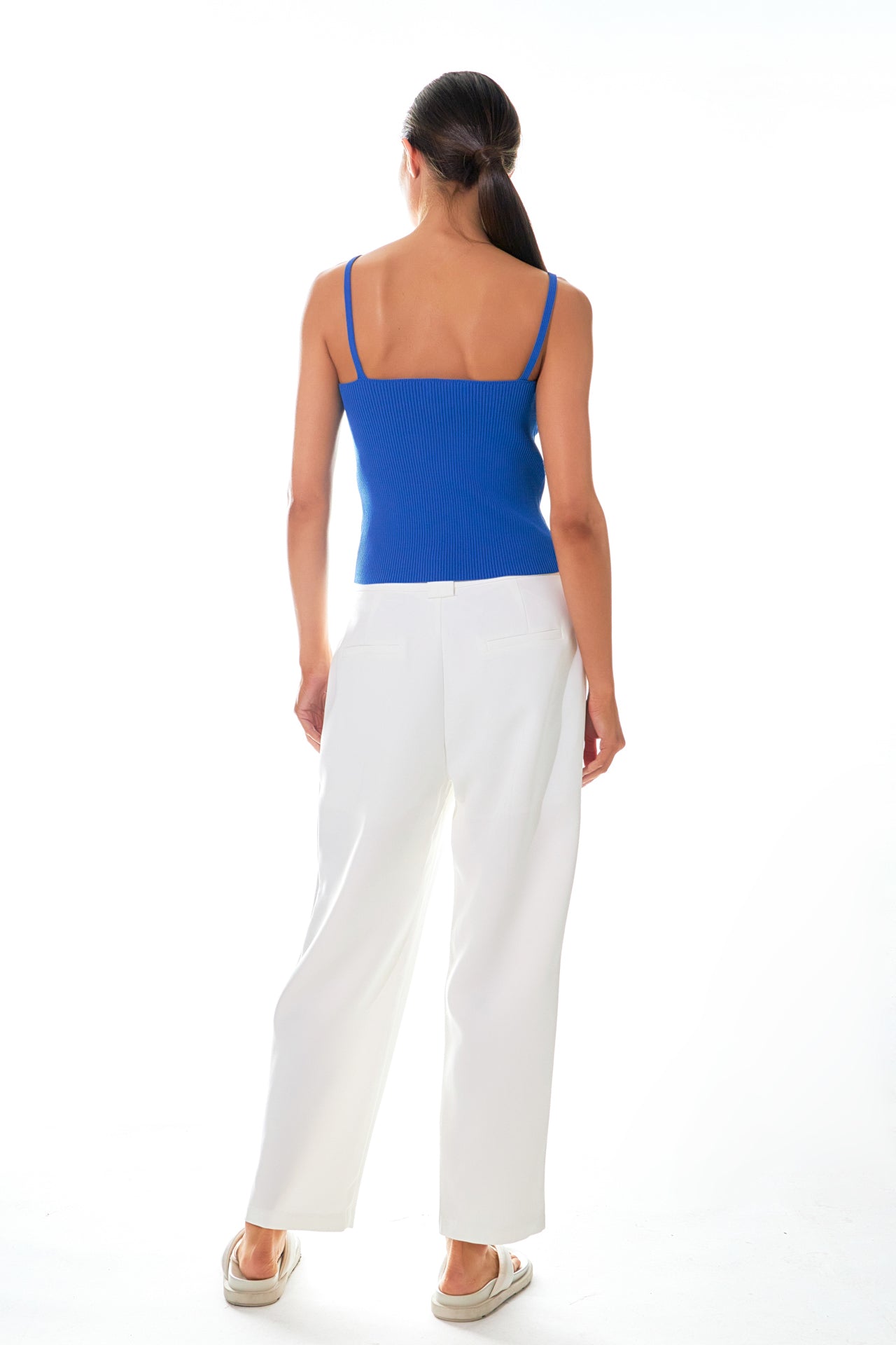 GREY LAB - Classic Rib Knit Everyday Tank - CAMI TOPS & TANK available at Objectrare