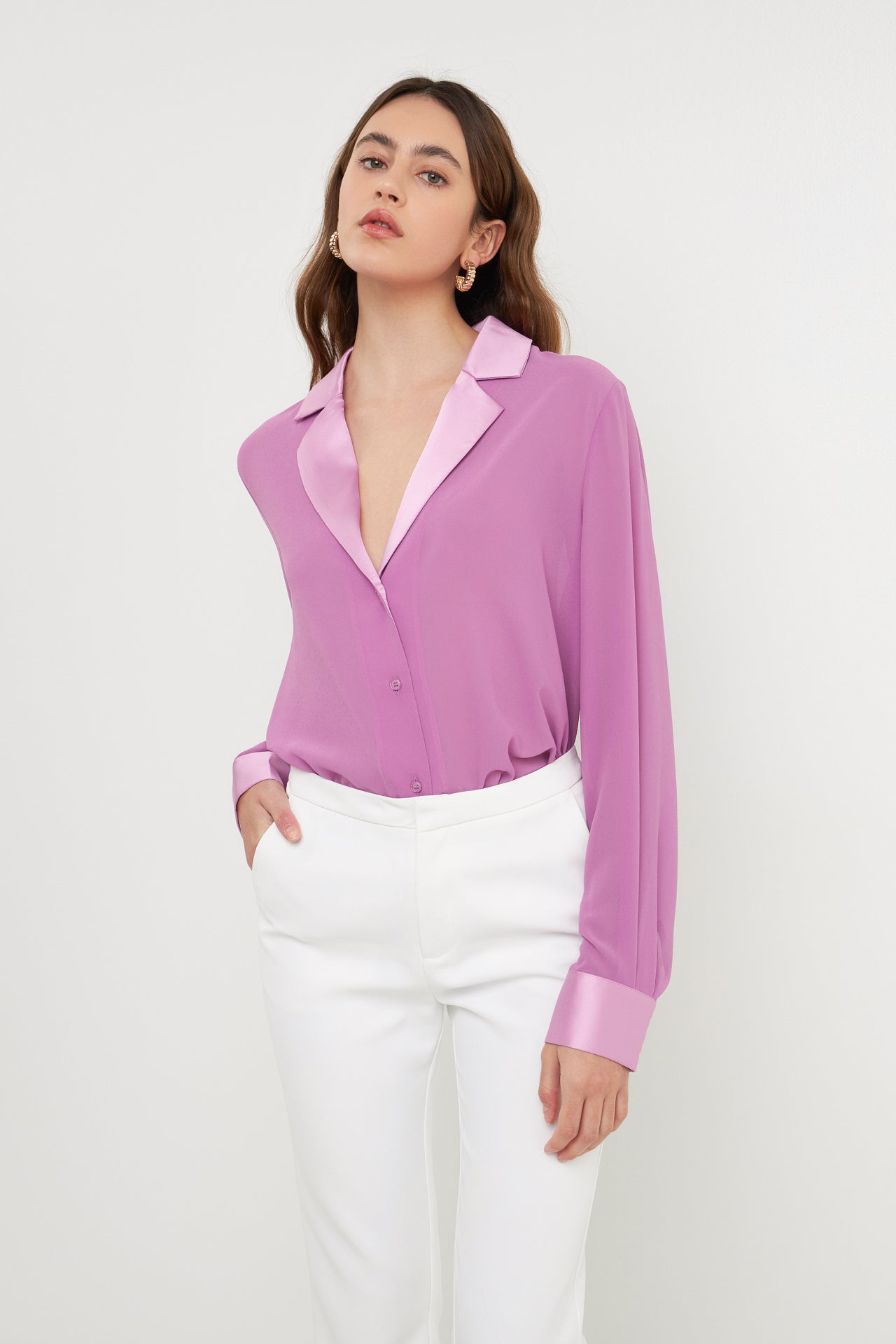 ENDLESS ROSE - Chiffon Shirt - TOPS available at Objectrare