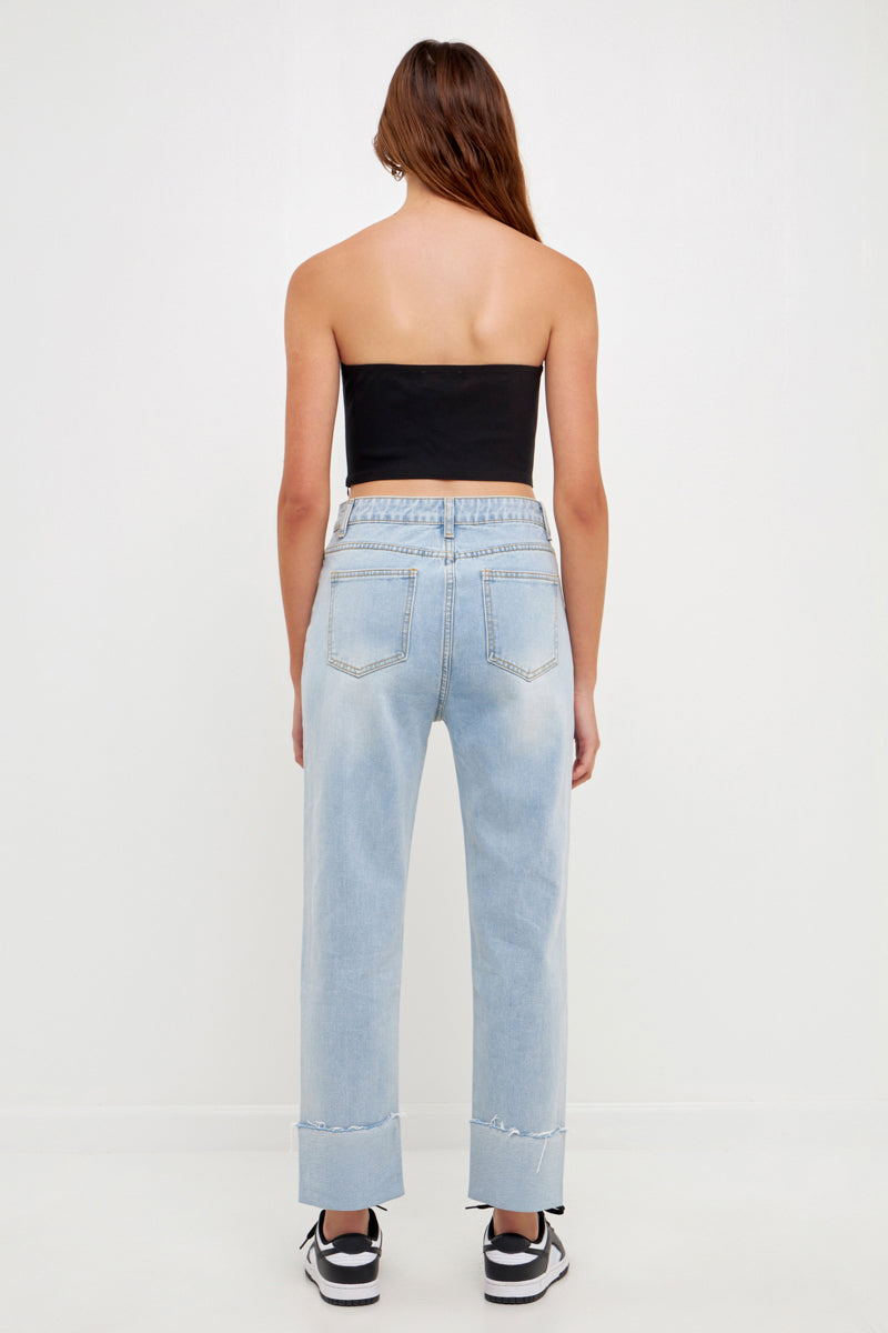 GREY LAB - Sweetheart Corset Tube Top - TOPS available at Objectrare