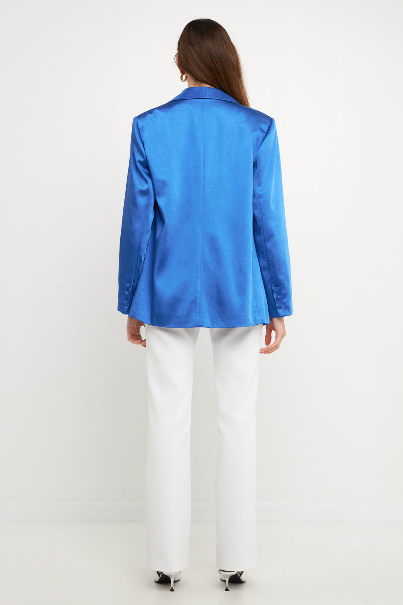 ENDLESS ROSE - Satin Blazer - BLAZERS available at Objectrare