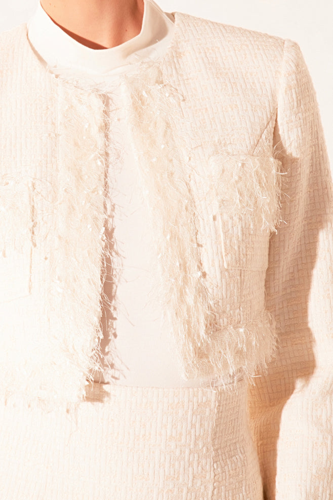 Cropped Tweed Jacket