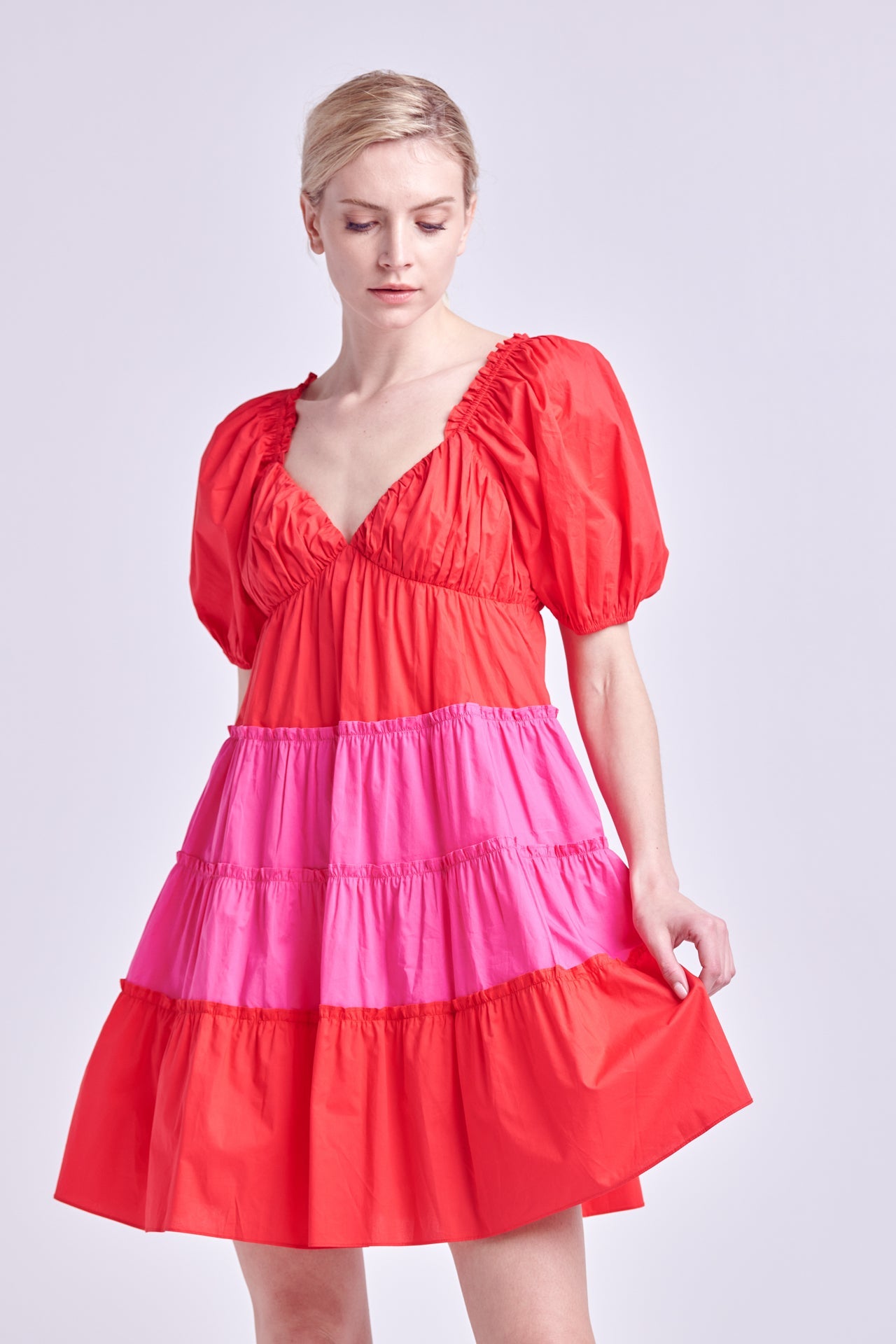 ENGLISH FACTORY - Two Tone Sweetheart Mini dress - DRESSES available at Objectrare