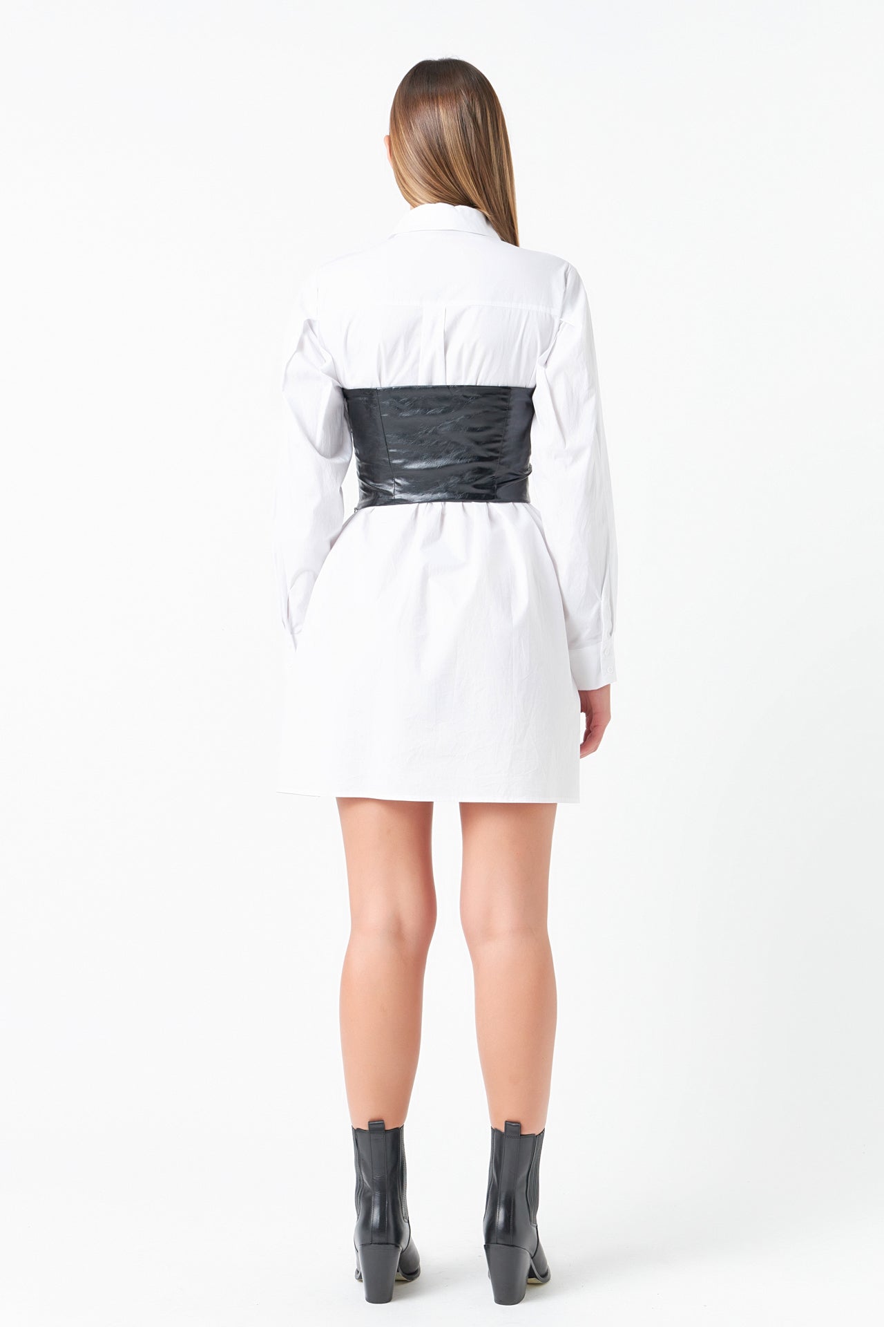 GREY LAB - Cropped Pu Bustier Top - TOPS available at Objectrare