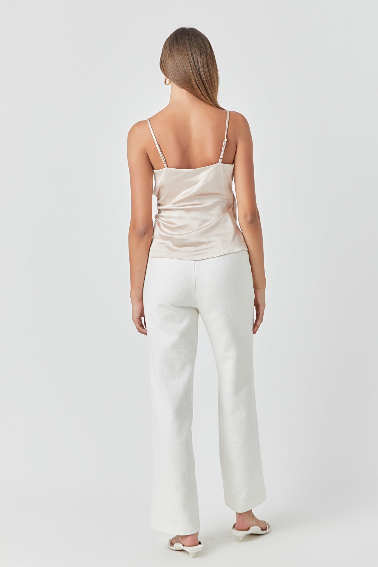 ENDLESS ROSE - Wrap Over Satin Camisole - CAMI TOPS & TANK available at Objectrare