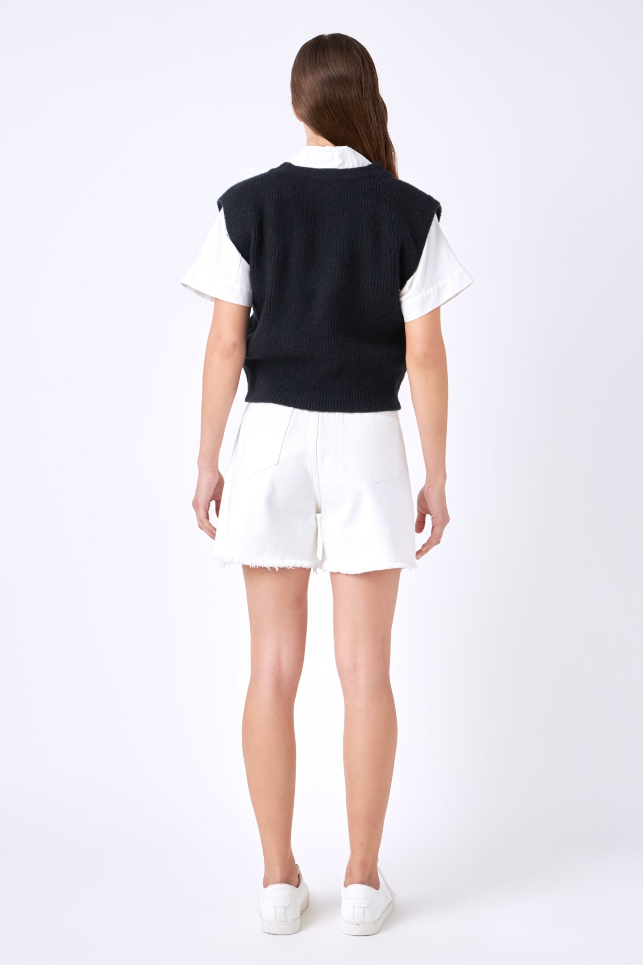 ENGLISH FACTORY - Knit Sweater Vest - SWEATERS & KNITS available at Objectrare