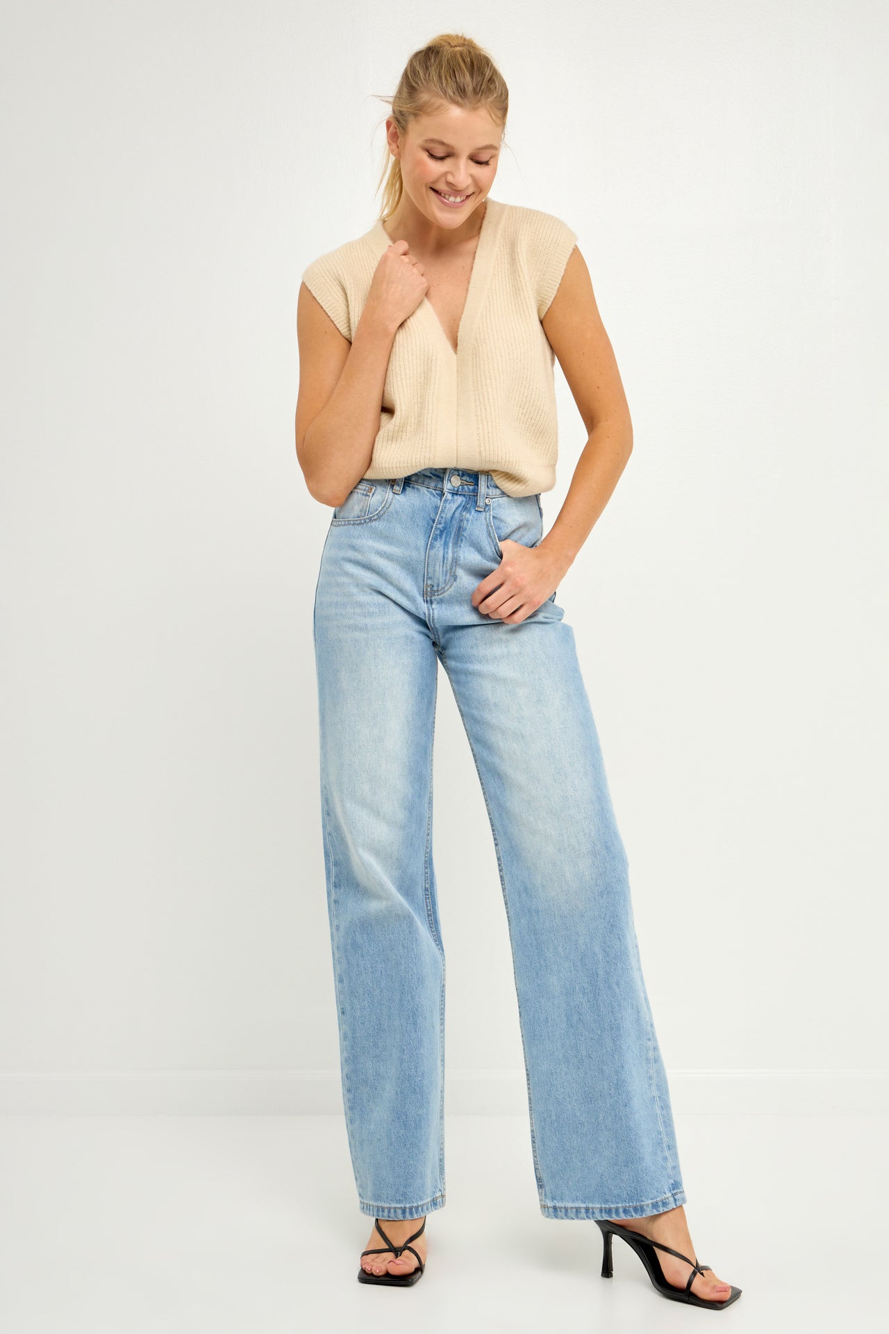 ENGLISH FACTORY - Knit Sweater Vest - SWEATERS & KNITS available at Objectrare