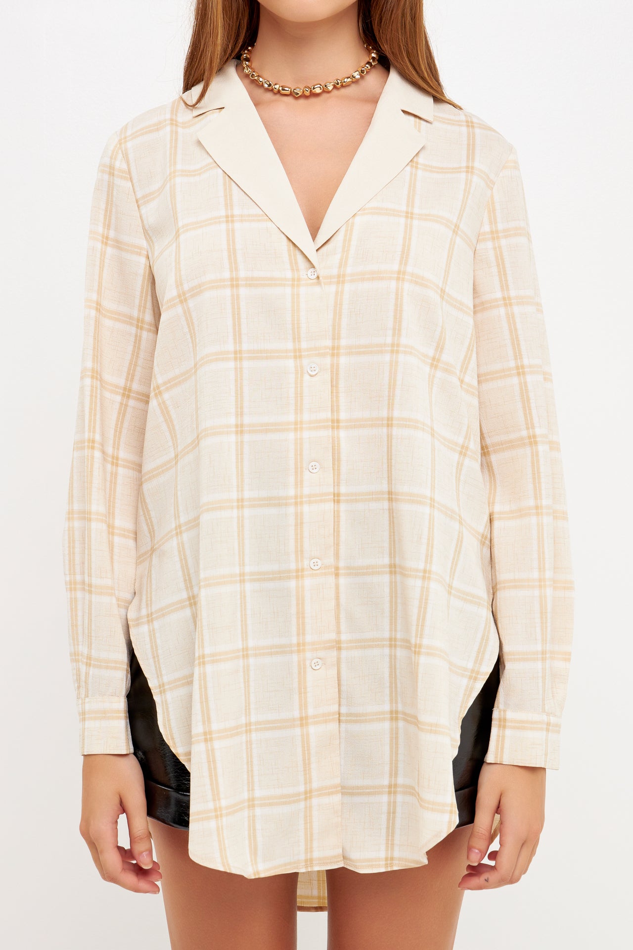 Oversize Check Shirt
