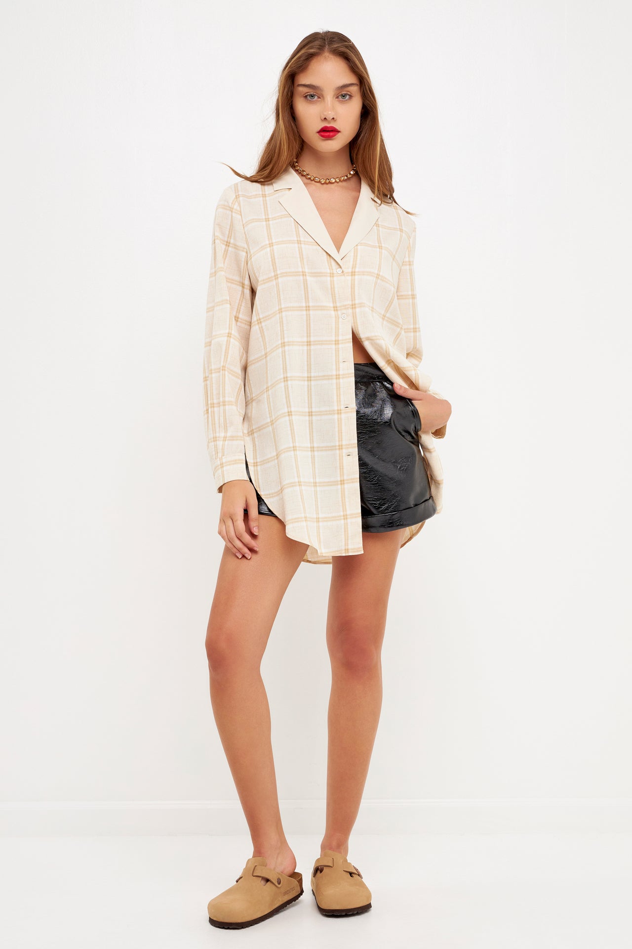 Oversize Check Shirt
