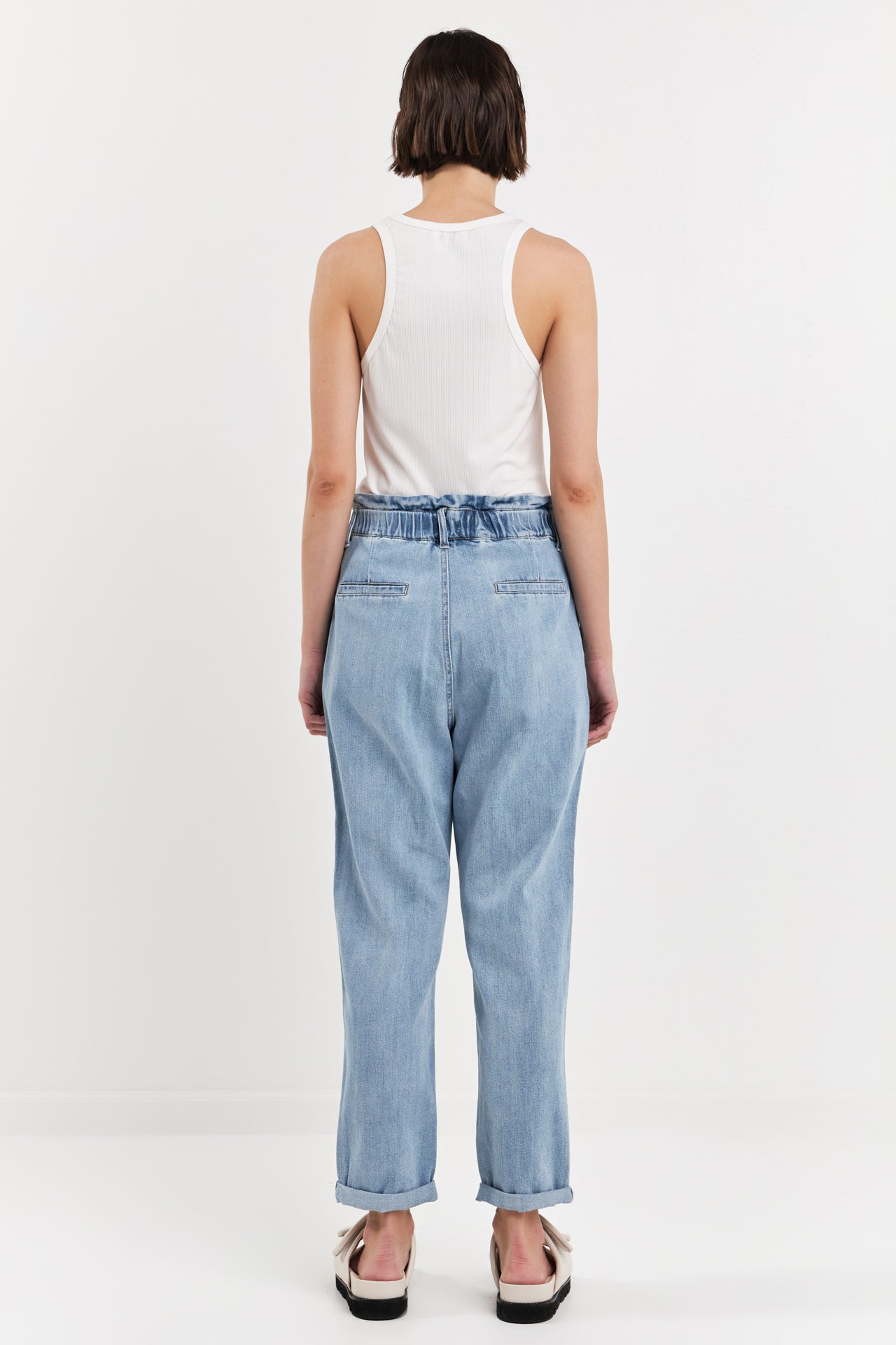 GREY LAB - Paper bag Waist Jeans - JEANS available at Objectrare