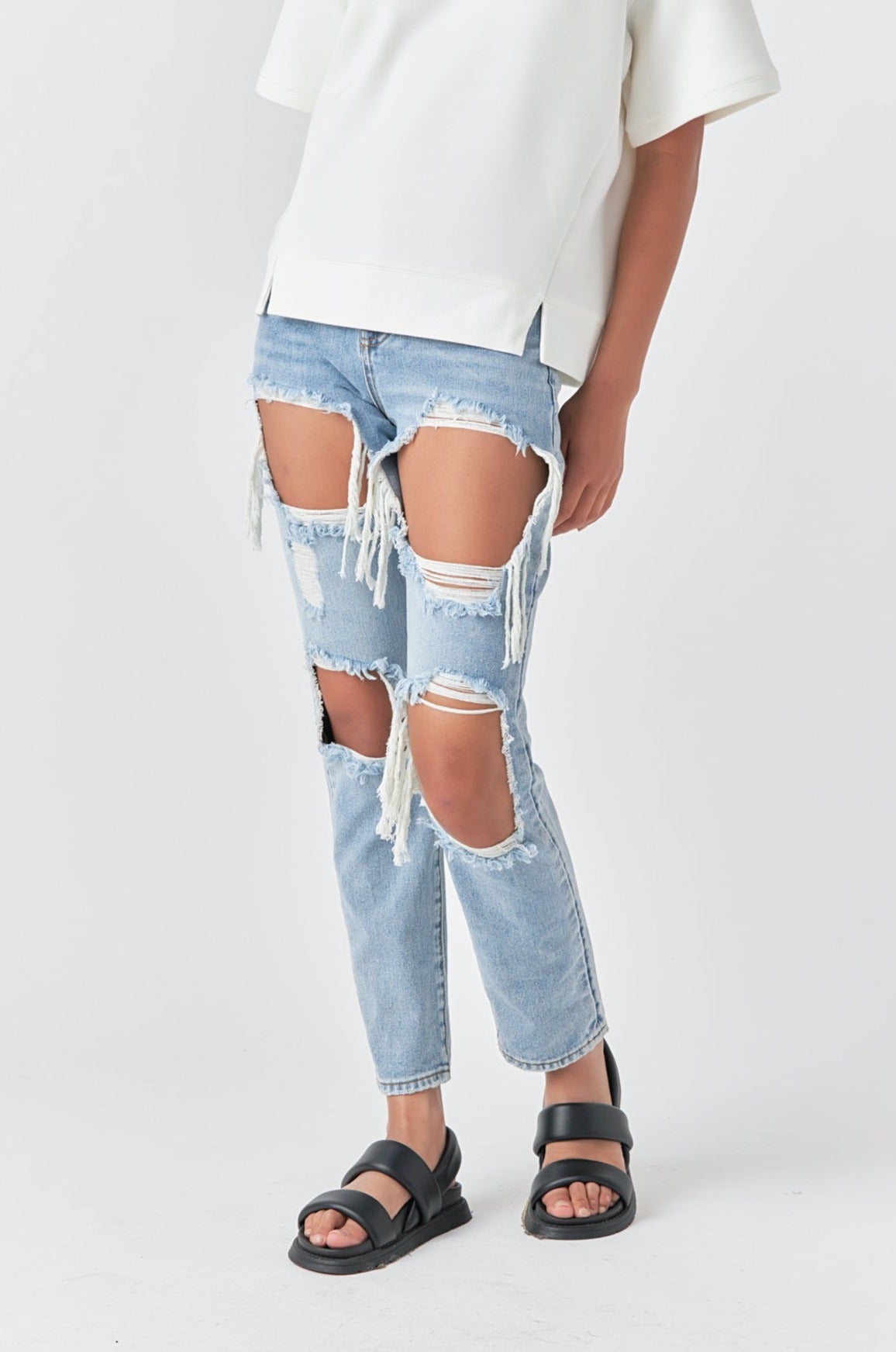 GREY LAB - Distressed Denim - JEANS available at Objectrare