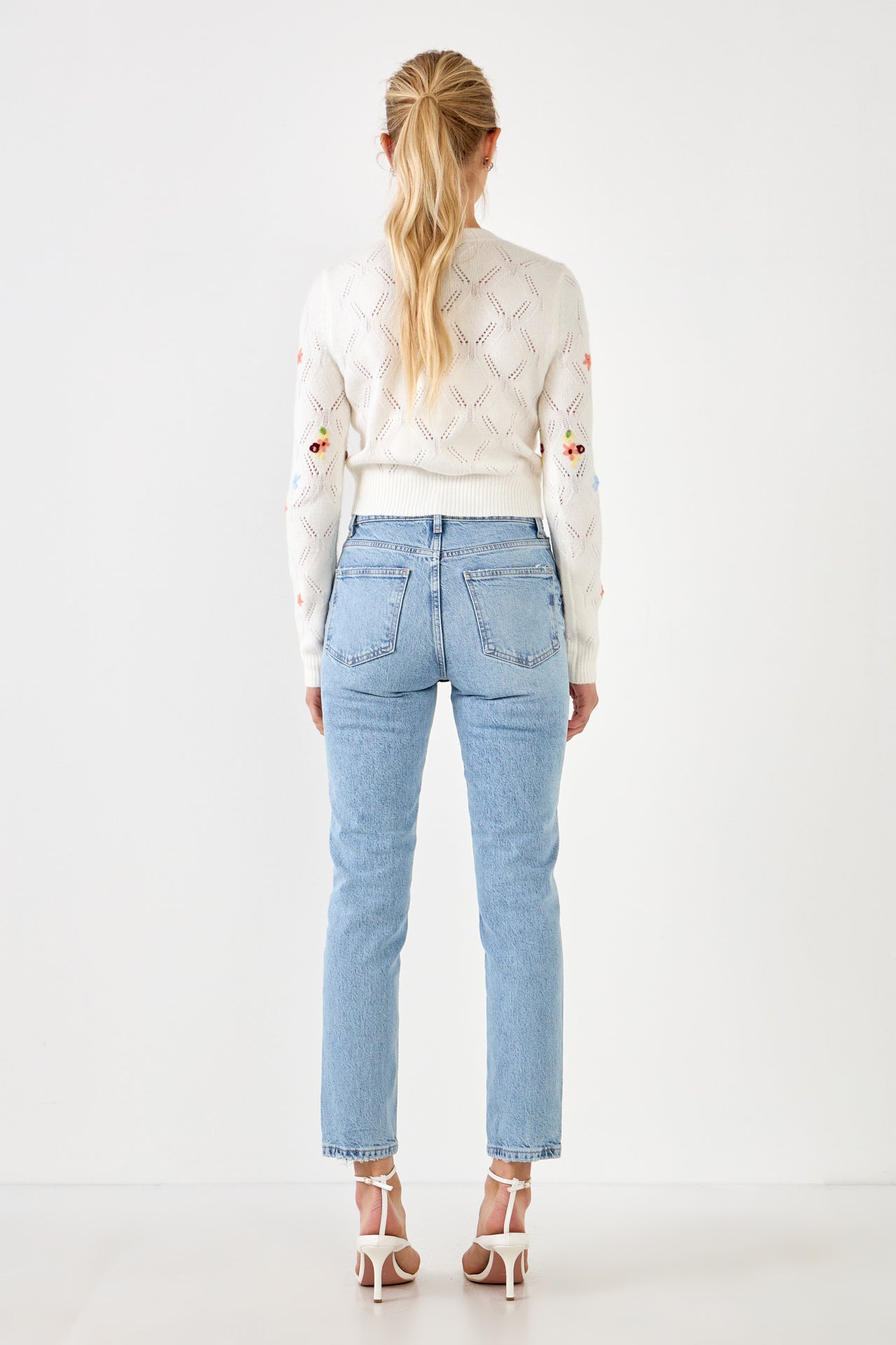 ENGLISH FACTORY - Floral Handmade Embroidery Cardigan - CARDIGANS available at Objectrare