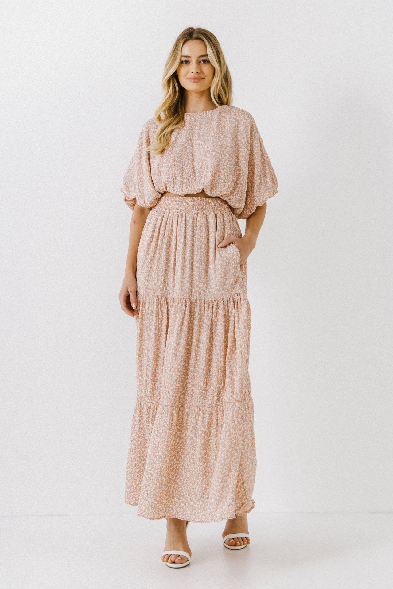 ENGLISH FACTORY - Women Woven Cropped Puff Blouse - TOPS available at Objectrare