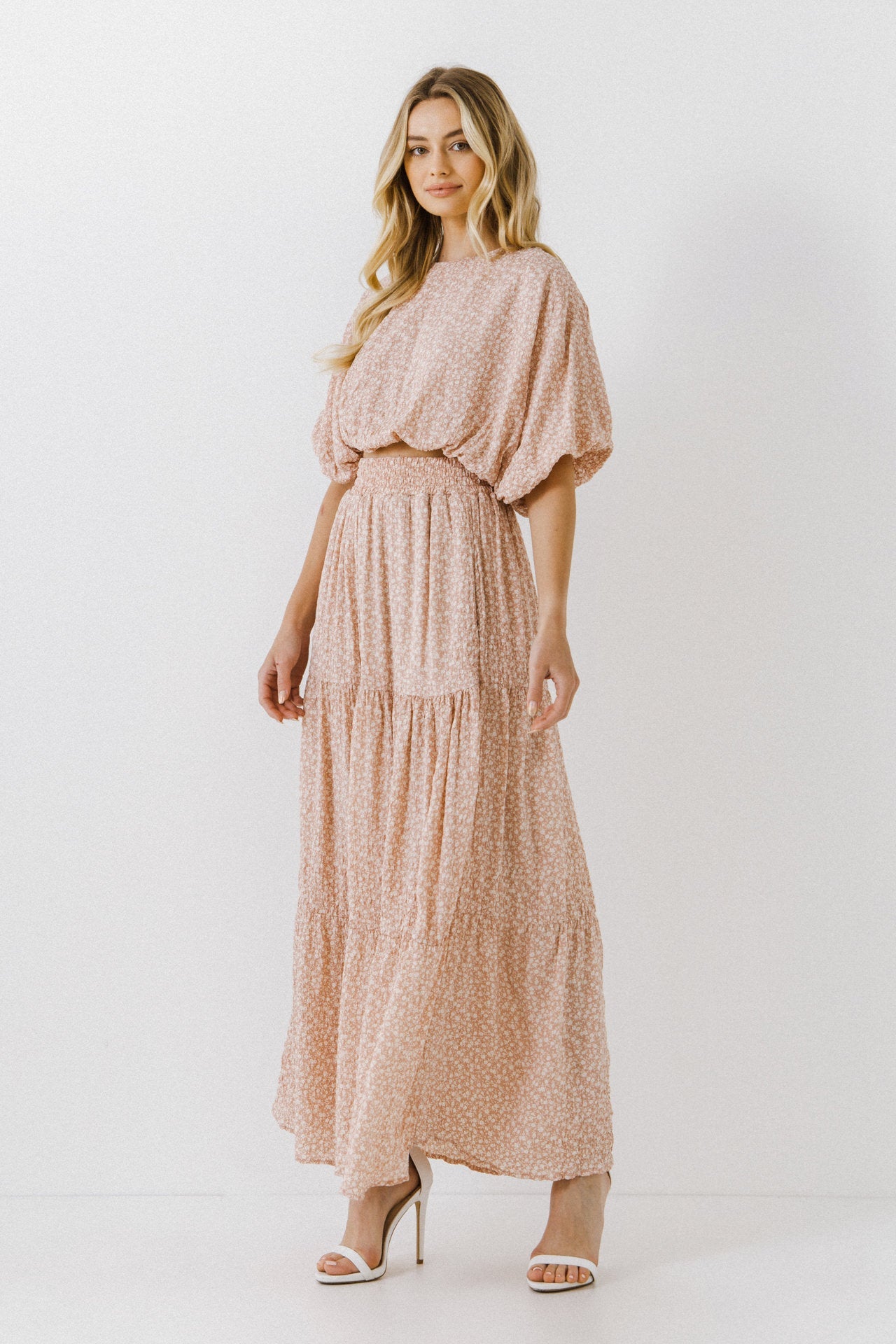 ENGLISH FACTORY - Women Woven Cropped Puff Blouse - TOPS available at Objectrare