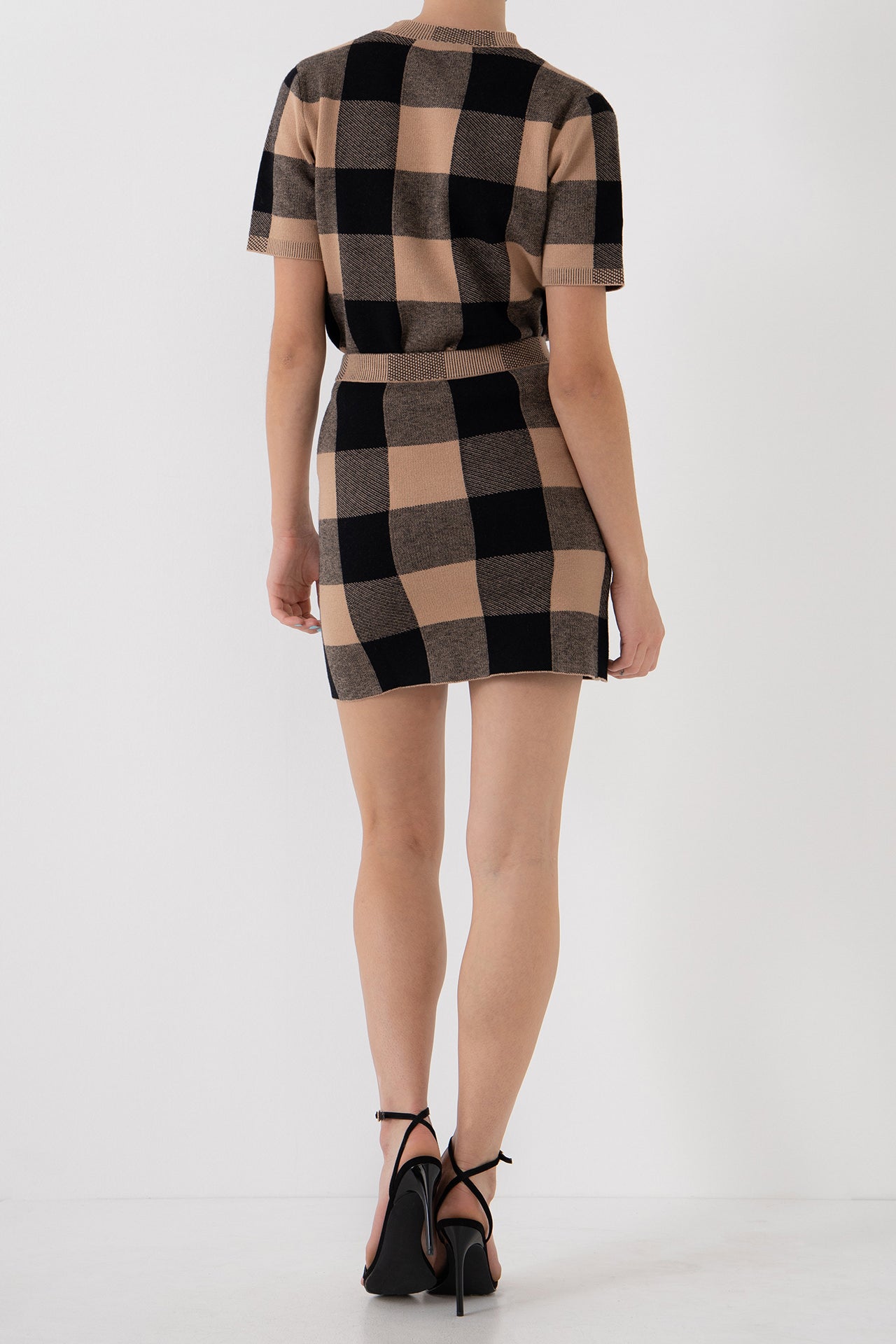 ENGLISH FACTORY - Gingham Sweater - SWEATERS & KNITS available at Objectrare