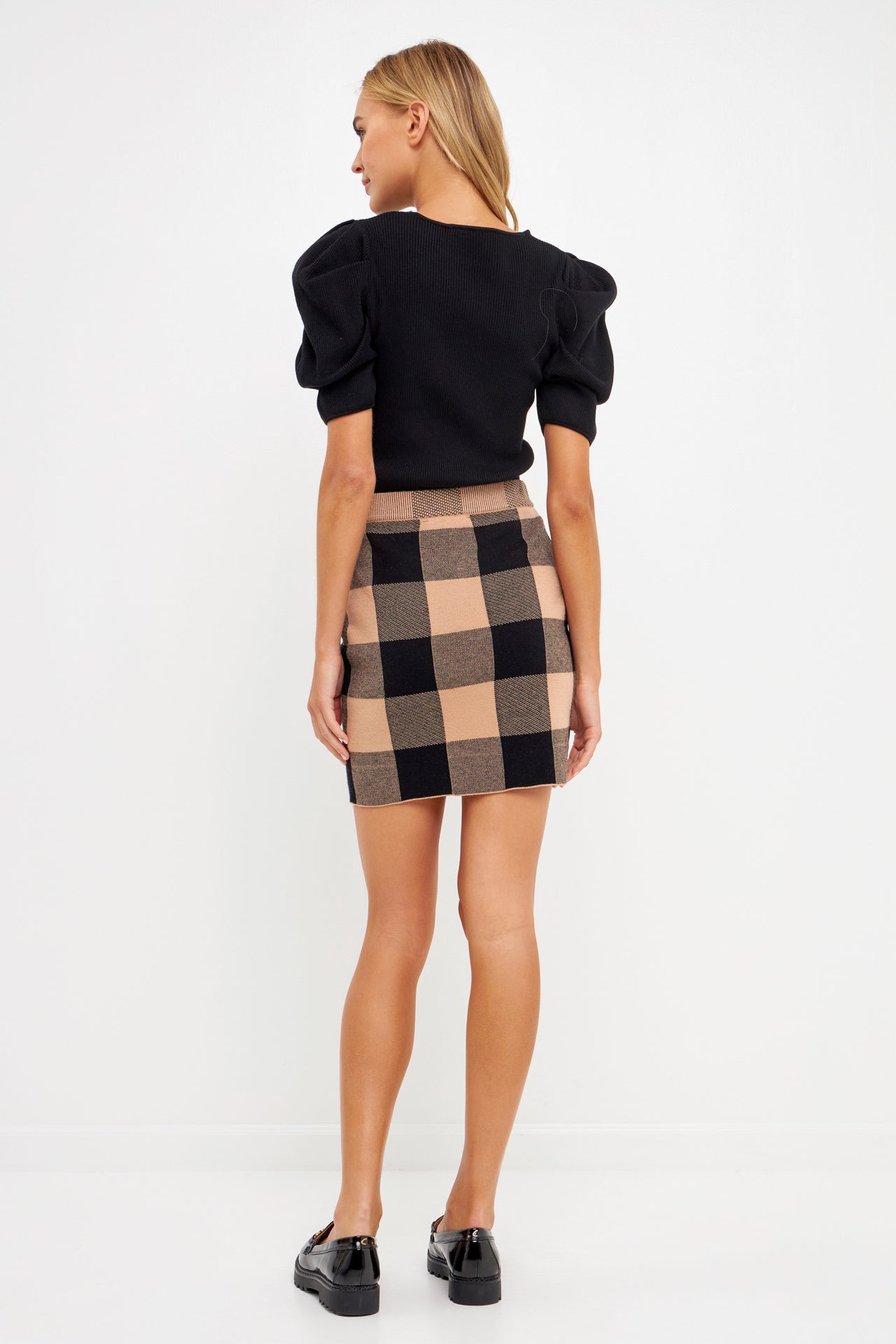 ENGLISH FACTORY - Gingham Mini Skirt - SKIRTS available at Objectrare